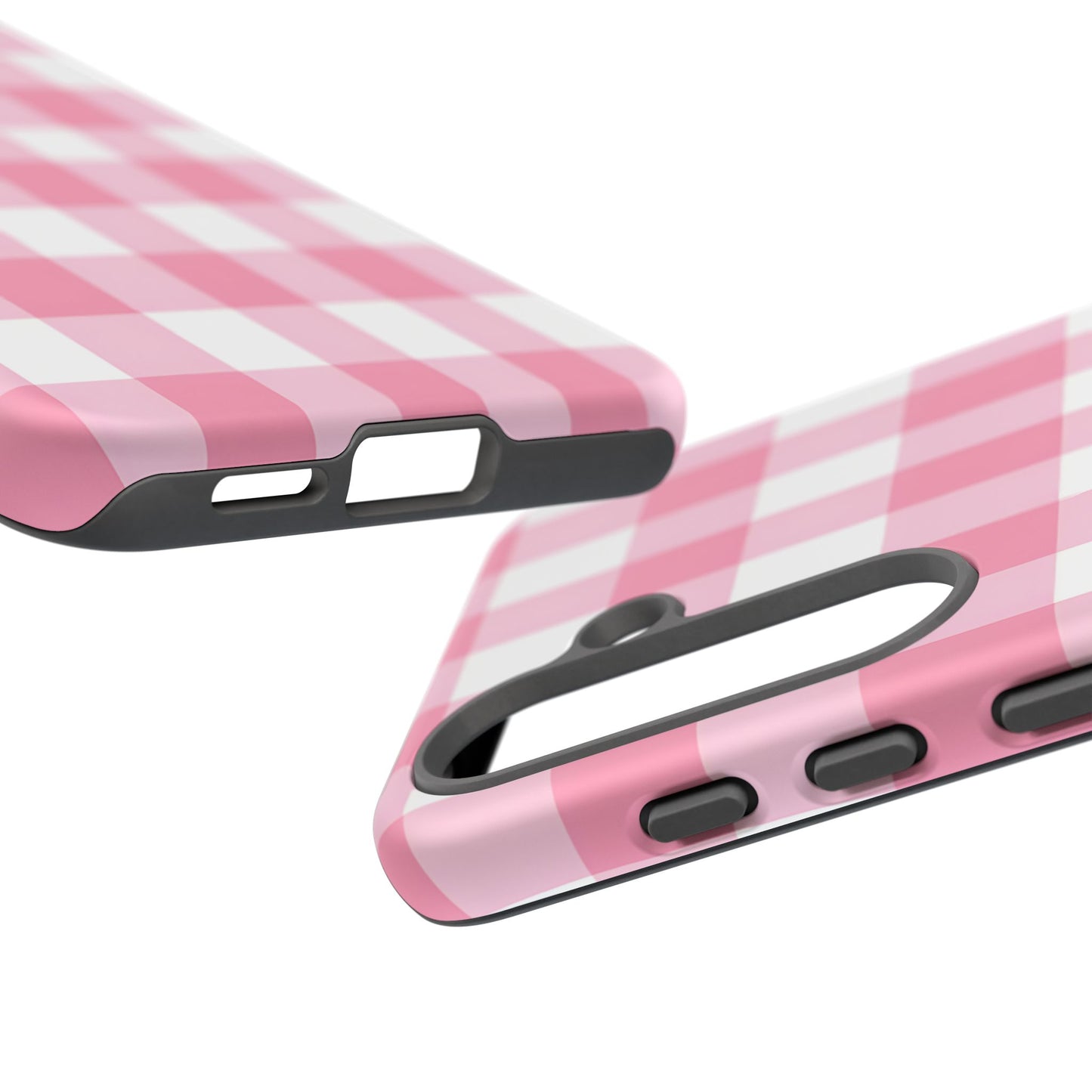 Pink Gingham Cute Phone Case Cover, for Fashion Lovers, Gift for Her, Stylish Tech Accessory, Perfect for Birthdays & Holidays