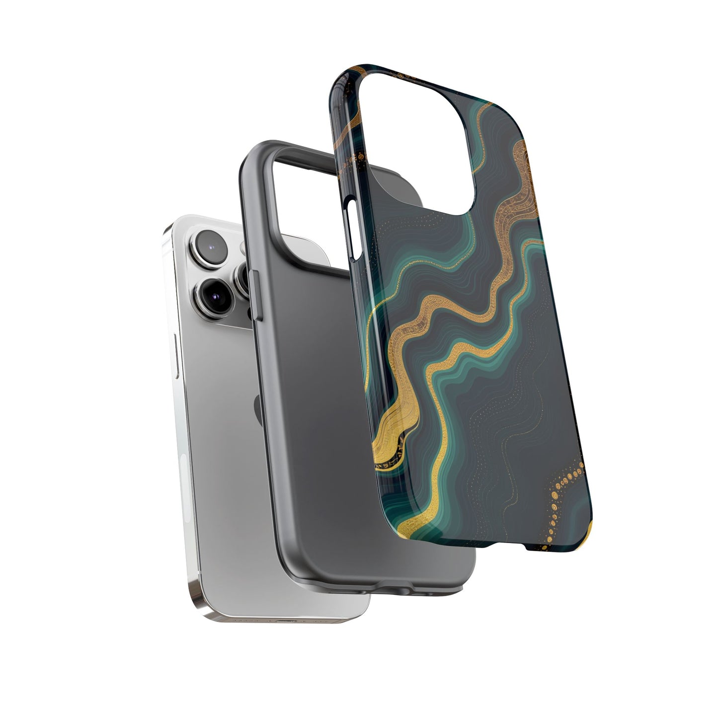 Elegant Phone Case, Geode Phone Protector, Stylish Protective Cover, Unique Gift for Him, Trendy Tech Accessory