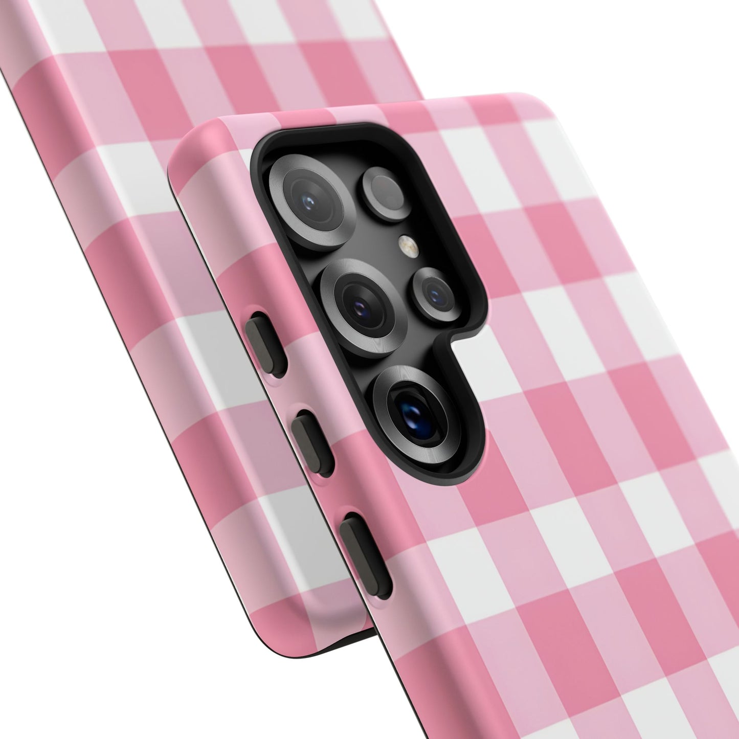 Pink Gingham Cute Phone Case Cover, for Fashion Lovers, Gift for Her, Stylish Tech Accessory, Perfect for Birthdays & Holidays