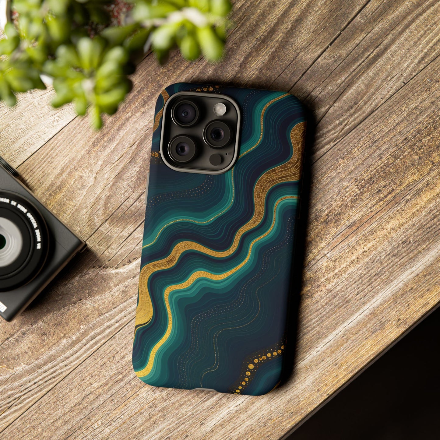 Elegant Phone Case, Geode Phone Protector, Stylish Protective Cover, Unique Gift for Him, Trendy Tech Accessory