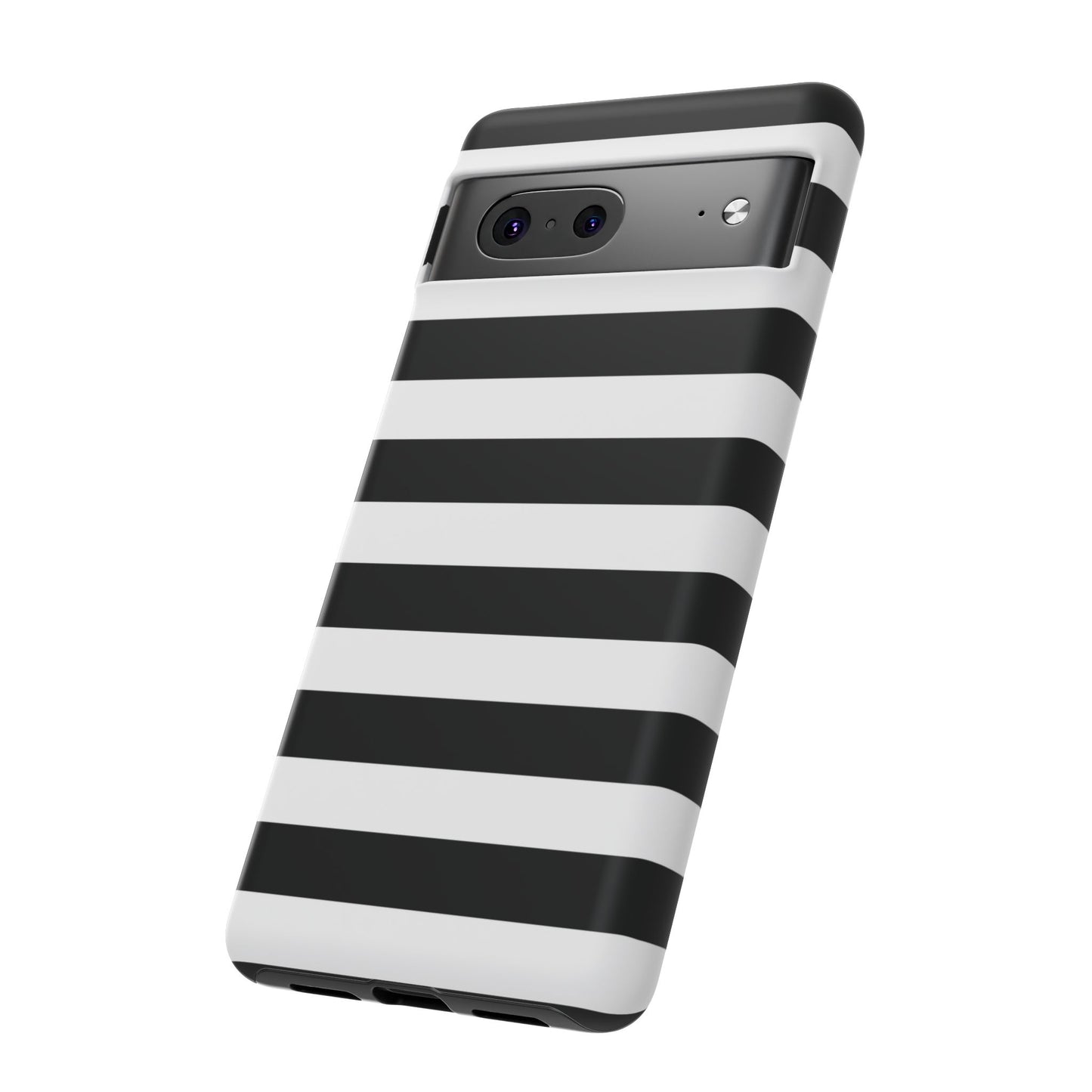 Black White Stripe Phone Case for iPhone, Samsung S, Google Pixel Phones