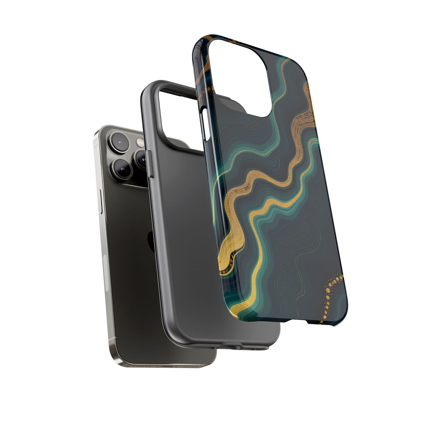 Elegant Phone Case, Geode Phone Protector, Stylish Protective Cover, Unique Gift for Him, Trendy Tech Accessory