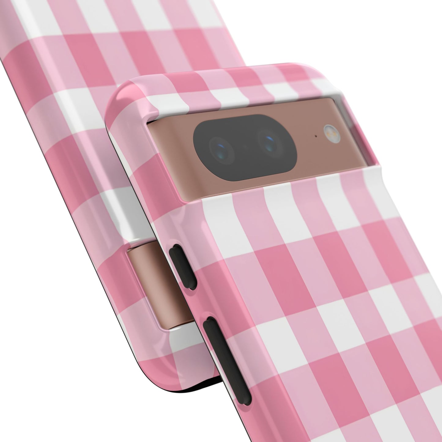 Pink Gingham Cute Phone Case Cover, for Fashion Lovers, Gift for Her, Stylish Tech Accessory, Perfect for Birthdays & Holidays
