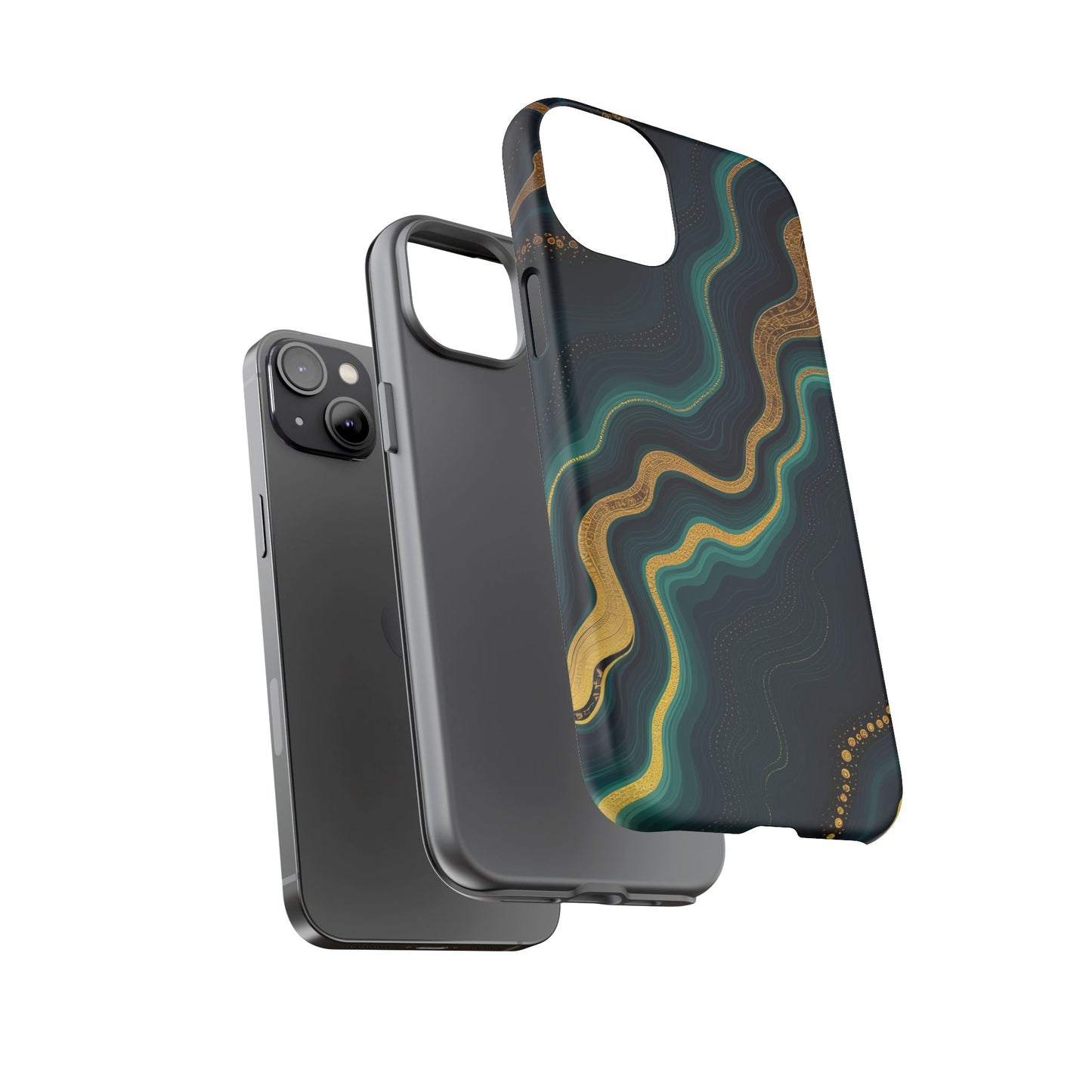 Elegant Phone Case, Geode Phone Protector, Stylish Protective Cover, Unique Gift for Him, Trendy Tech Accessory
