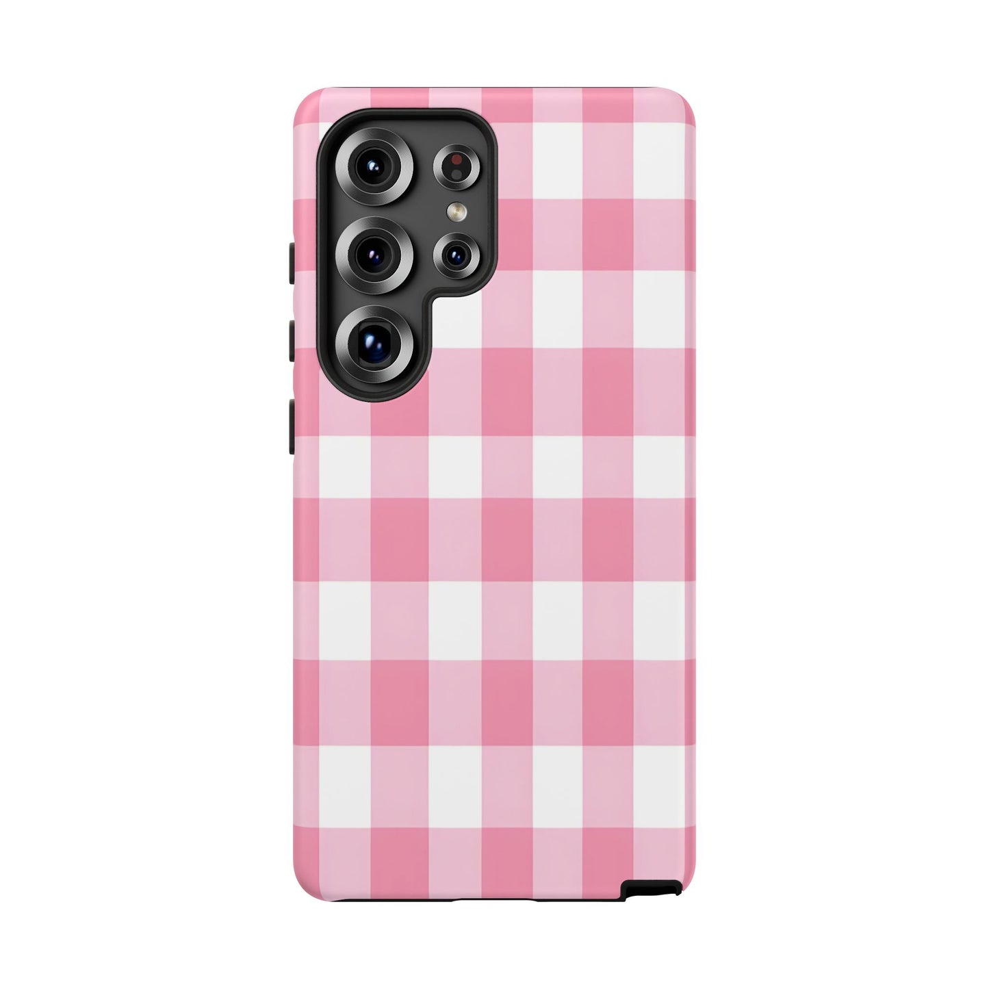 Pink Gingham Cute Phone Case Cover, for Fashion Lovers, Gift for Her, Stylish Tech Accessory, Perfect for Birthdays & Holidays