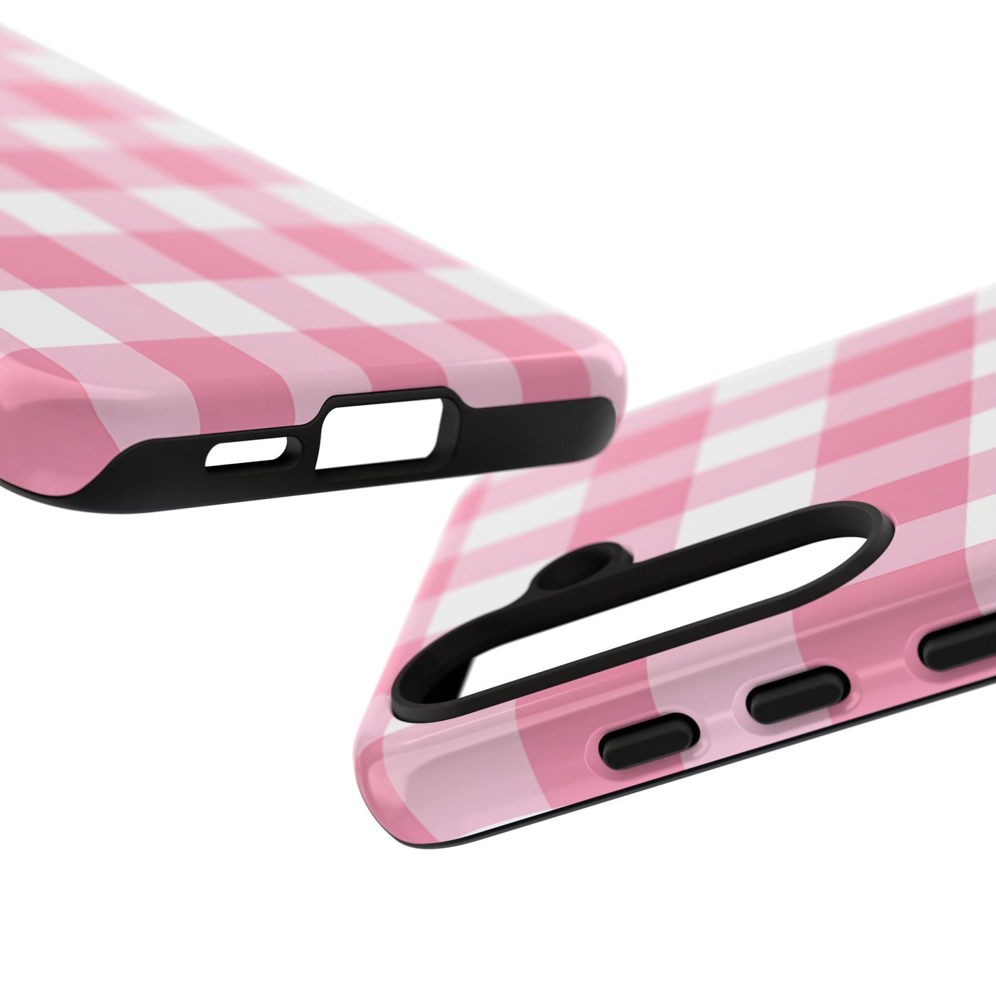 Pink Gingham Cute Phone Case Cover, for Fashion Lovers, Gift for Her, Stylish Tech Accessory, Perfect for Birthdays & Holidays