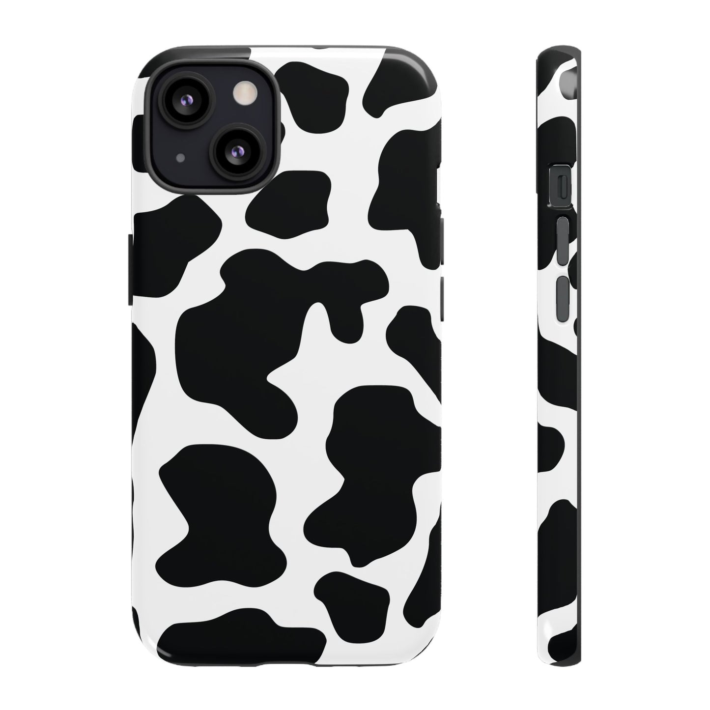 Black Cow Print Phone Case Cover for iPhone, Samsung, Google Phones