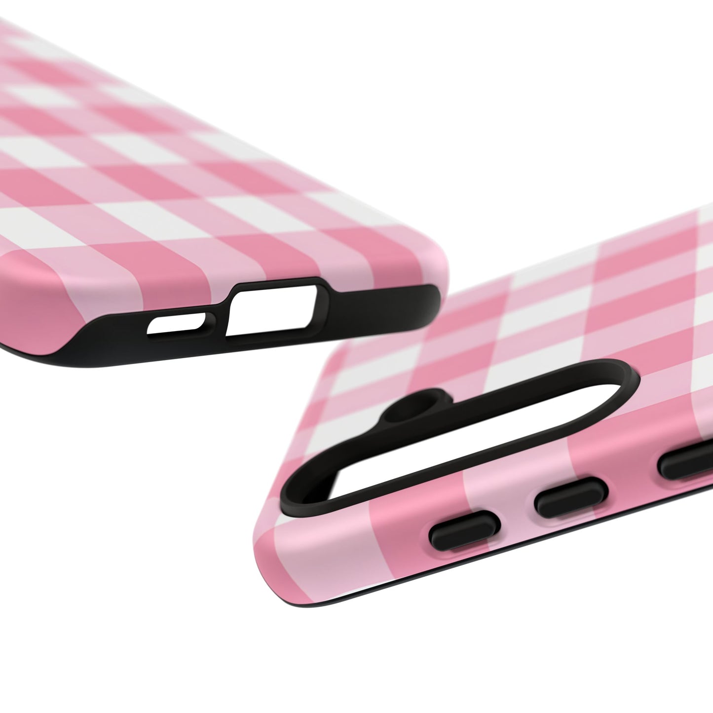 Pink Gingham Cute Phone Case Cover, for Fashion Lovers, Gift for Her, Stylish Tech Accessory, Perfect for Birthdays & Holidays
