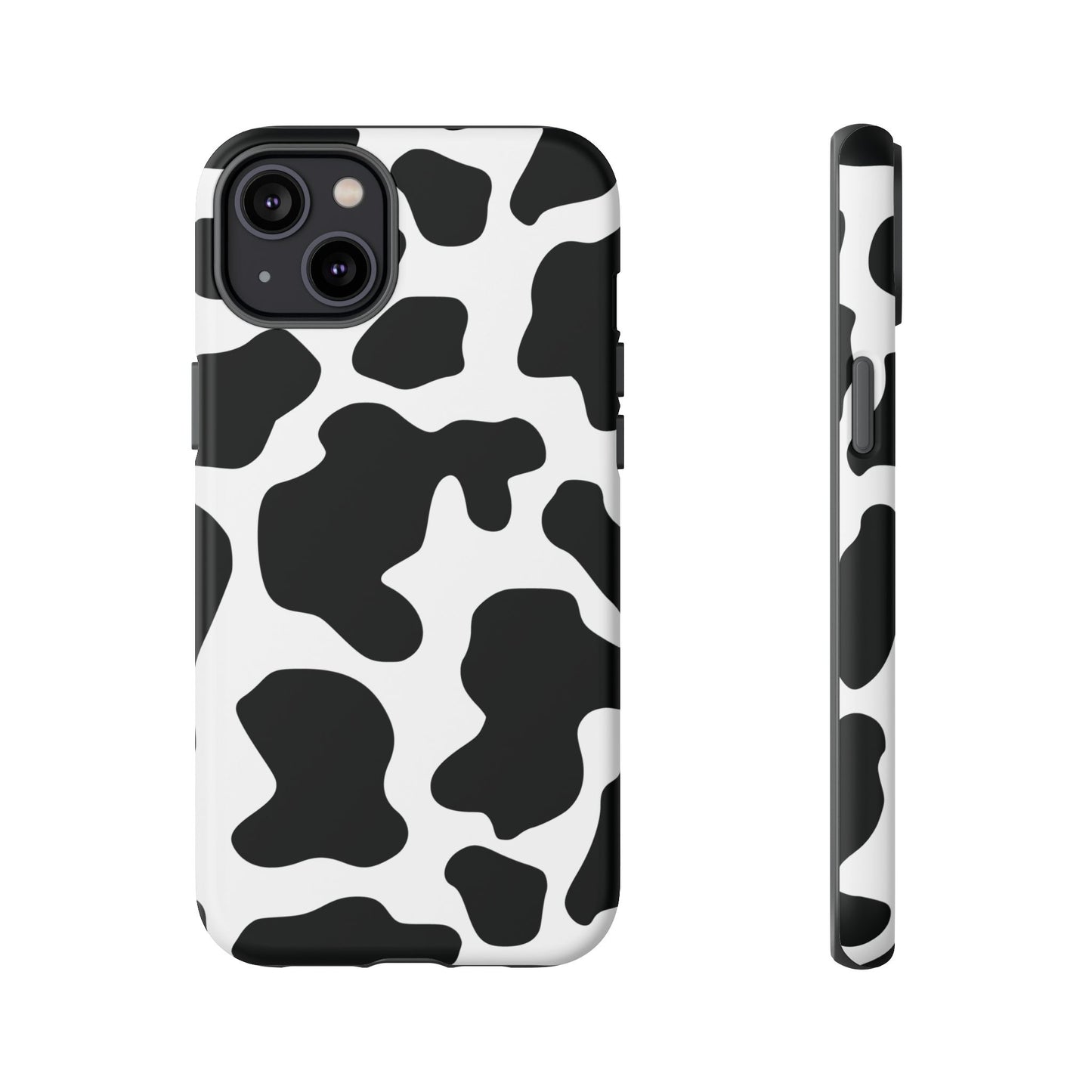 Black Cow Print Phone Case Cover for iPhone, Samsung, Google Phones