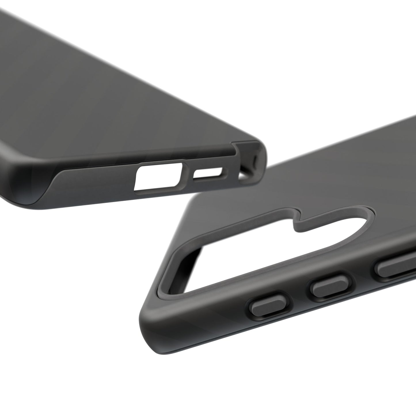 Phone Case, Black Diagonal Pattern Tough Gloss Finish Protective Cover, iPhone, Samsung, Google Pixel, Unique Geometric Design, Gift