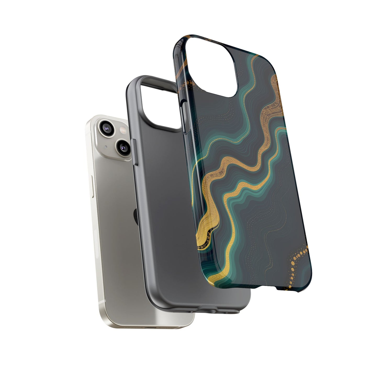 Elegant Phone Case, Geode Phone Protector, Stylish Protective Cover, Unique Gift for Him, Trendy Tech Accessory
