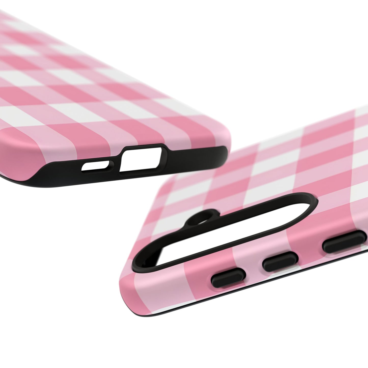 Pink Gingham Cute Phone Case Cover, for Fashion Lovers, Gift for Her, Stylish Tech Accessory, Perfect for Birthdays & Holidays
