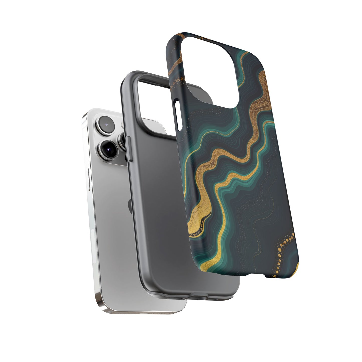 Elegant Phone Case, Geode Phone Protector, Stylish Protective Cover, Unique Gift for Him, Trendy Tech Accessory