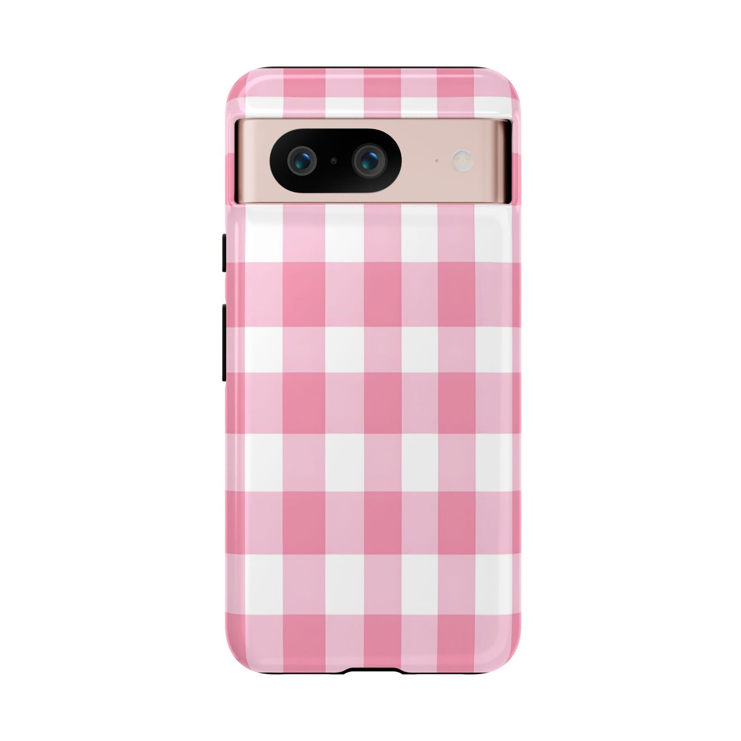 Pink Gingham Cute Phone Case Cover, for Fashion Lovers, Gift for Her, Stylish Tech Accessory, Perfect for Birthdays & Holidays