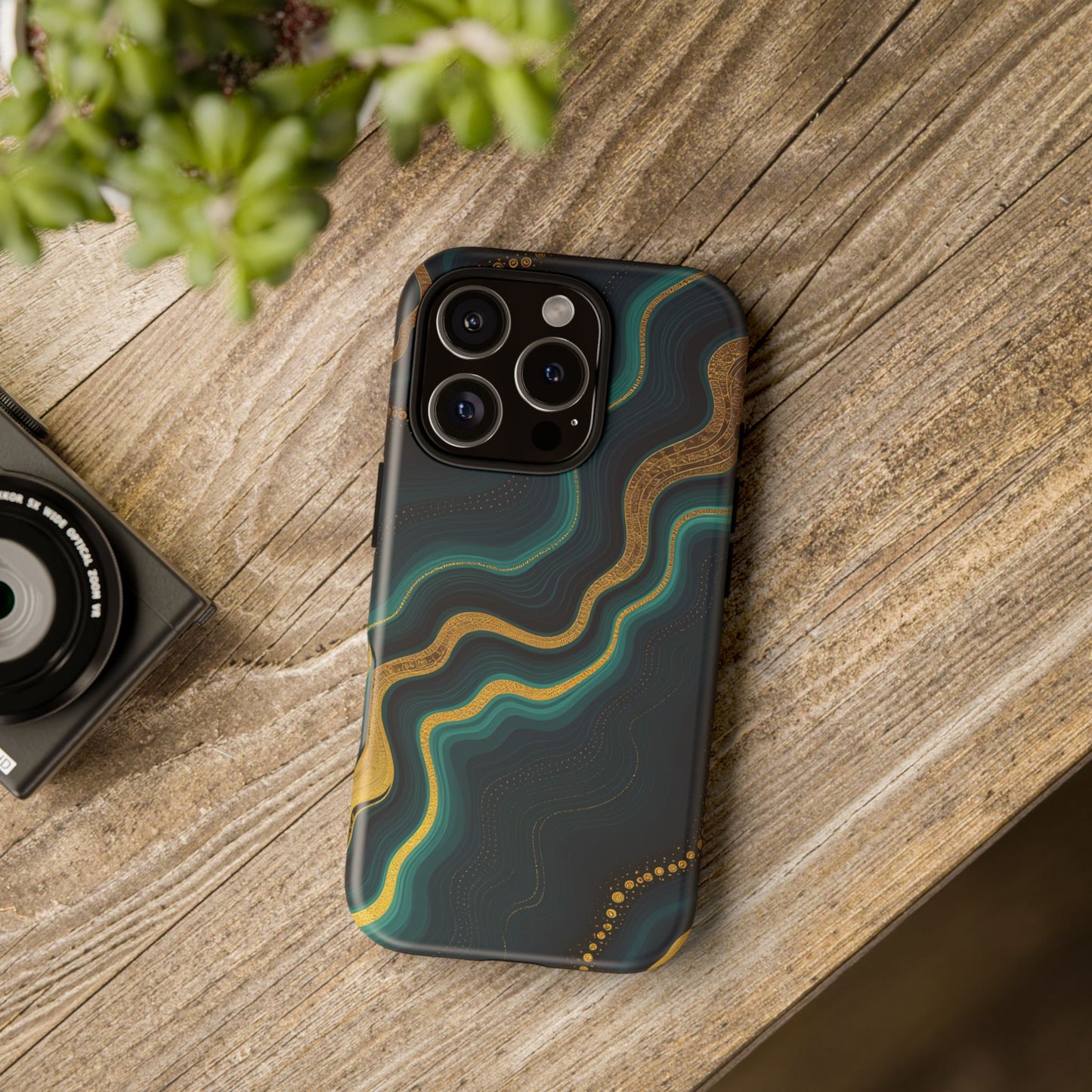 Elegant Phone Case, Geode Phone Protector, Stylish Protective Cover, Unique Gift for Him, Trendy Tech Accessory