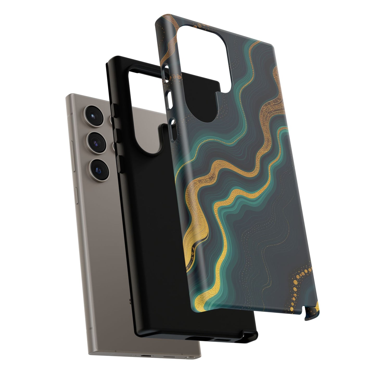 Elegant Phone Case, Geode Phone Protector, Stylish Protective Cover, Unique Gift for Him, Trendy Tech Accessory
