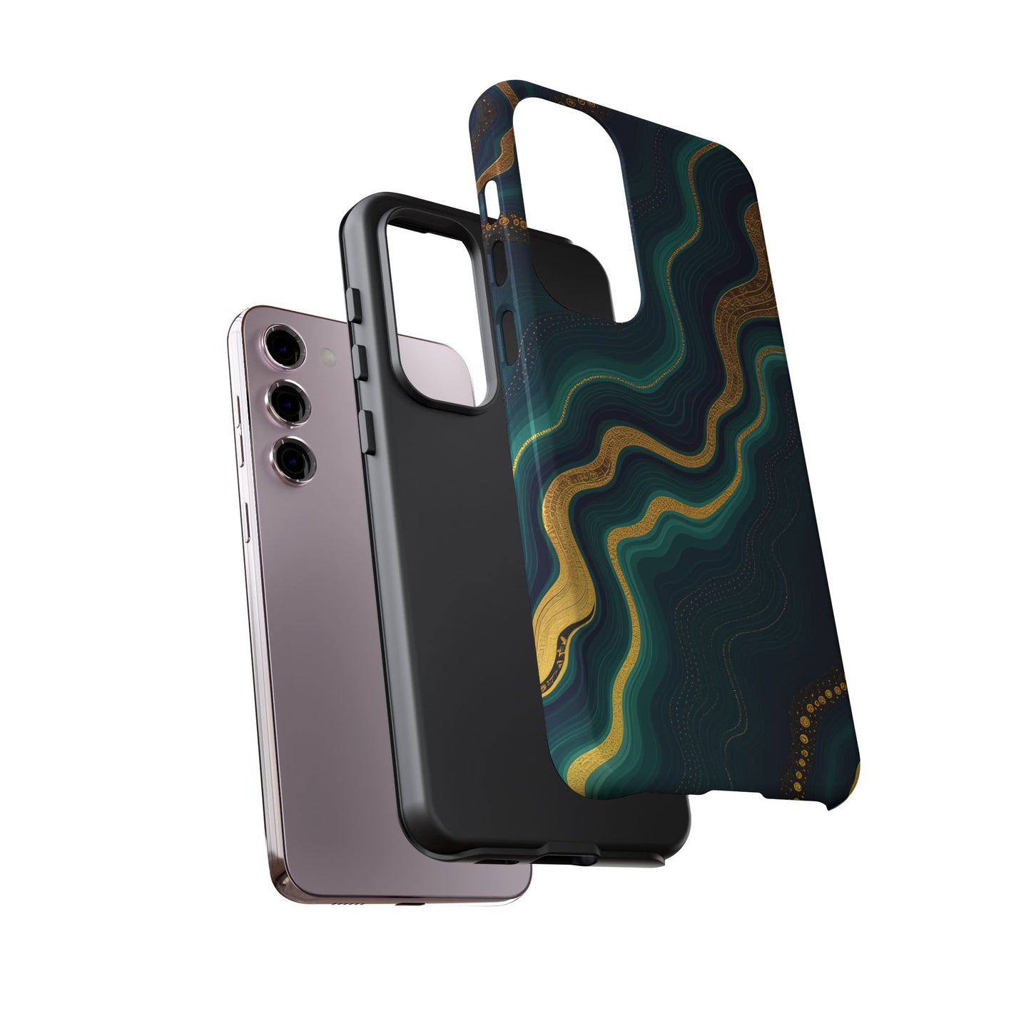 Elegant Phone Case, Geode Phone Protector, Stylish Protective Cover, Unique Gift for Him, Trendy Tech Accessory