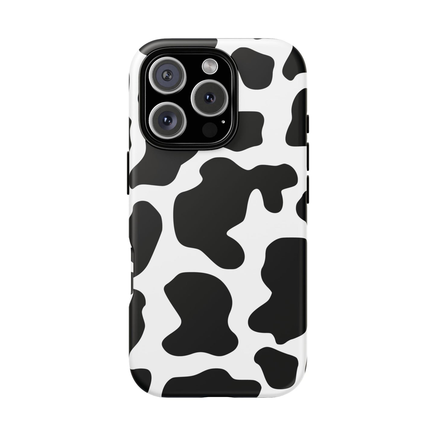 Black Cow Print Phone Case Cover for iPhone, Samsung, Google Phones