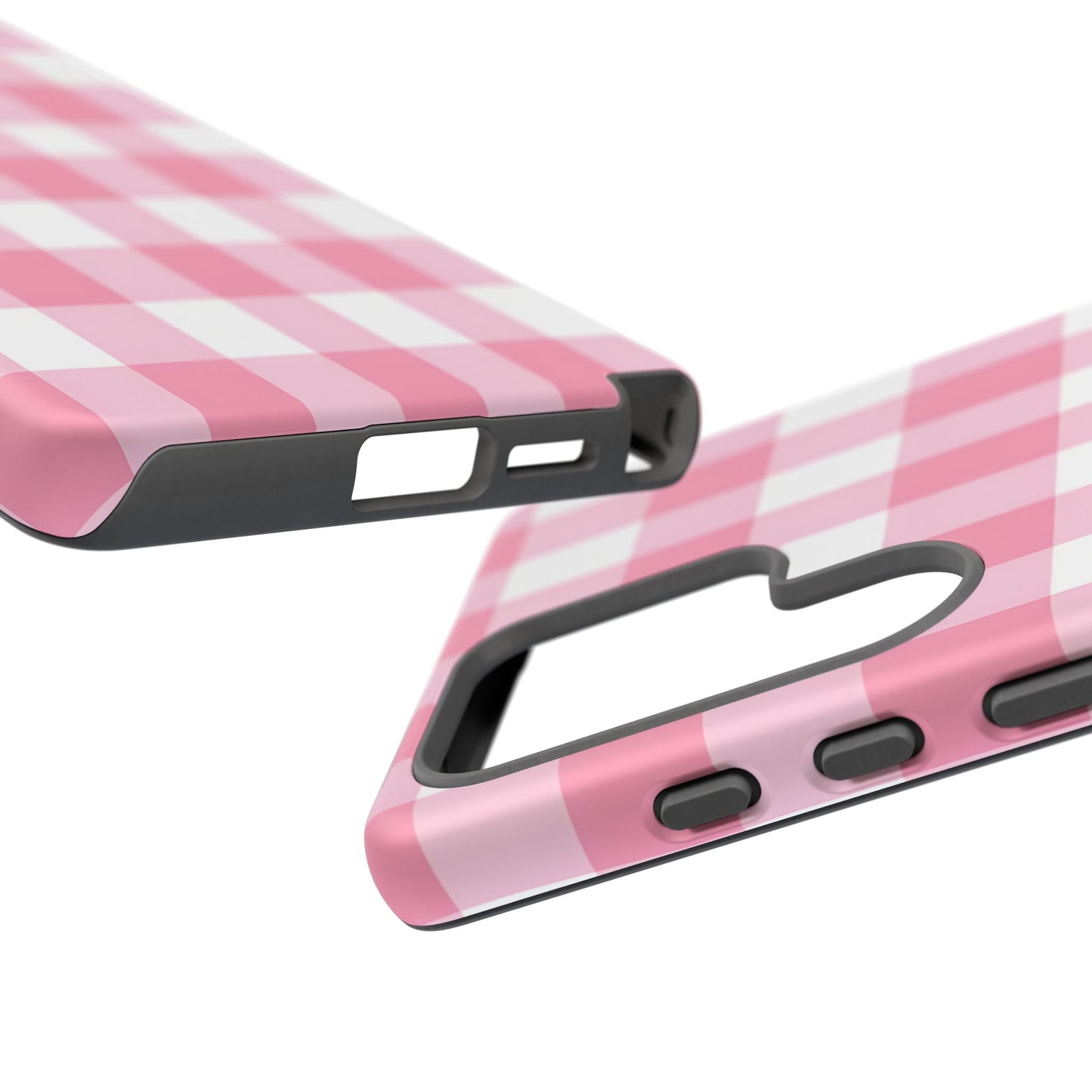 Pink Gingham Cute Phone Case Cover, for Fashion Lovers, Gift for Her, Stylish Tech Accessory, Perfect for Birthdays & Holidays