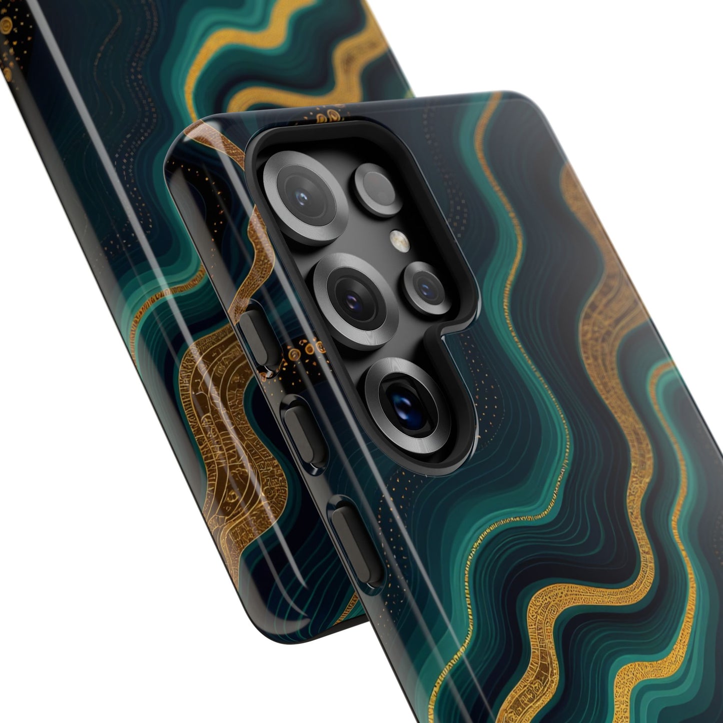 Elegant Phone Case, Geode Phone Protector, Stylish Protective Cover, Unique Gift for Him, Trendy Tech Accessory