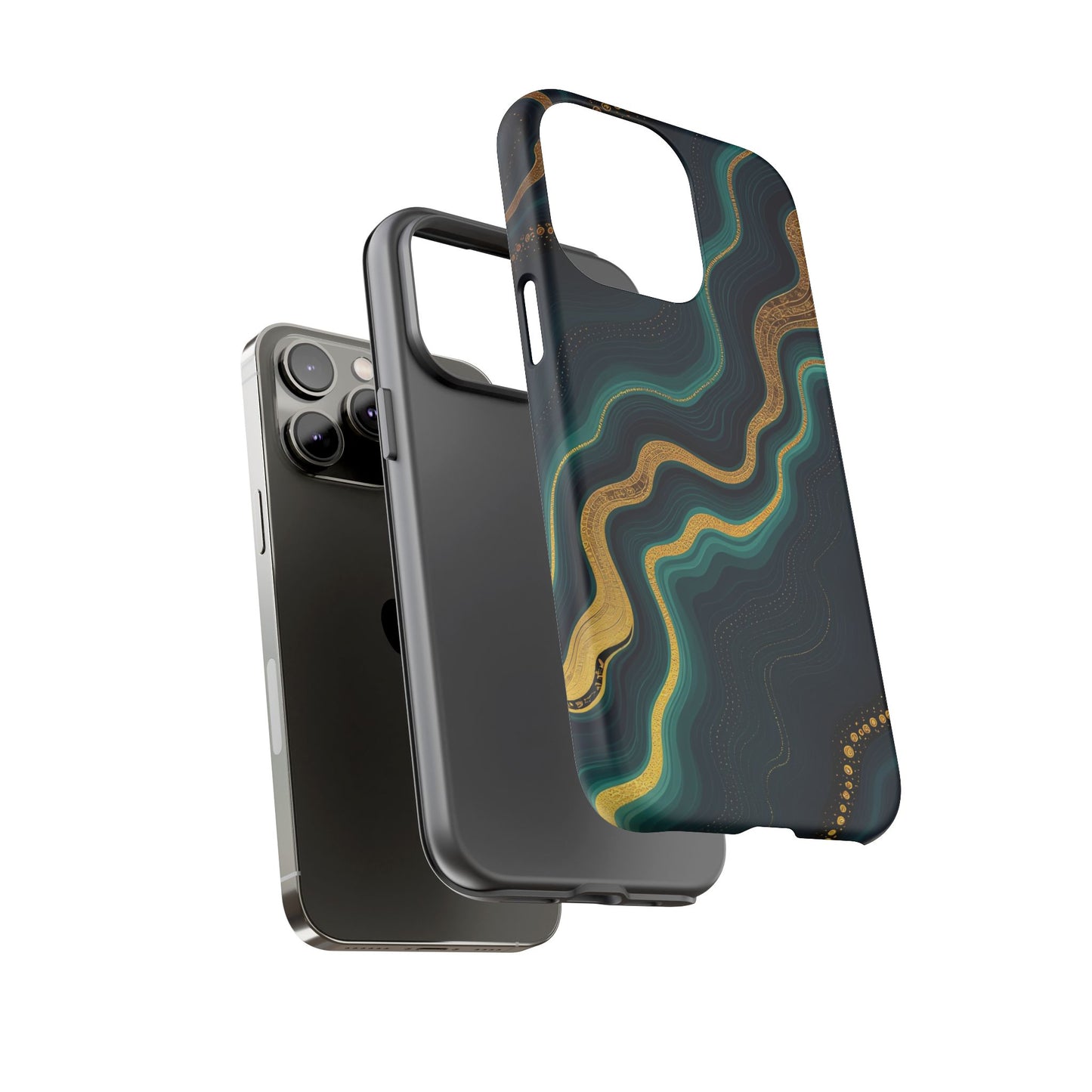 Elegant Phone Case, Geode Phone Protector, Stylish Protective Cover, Unique Gift for Him, Trendy Tech Accessory