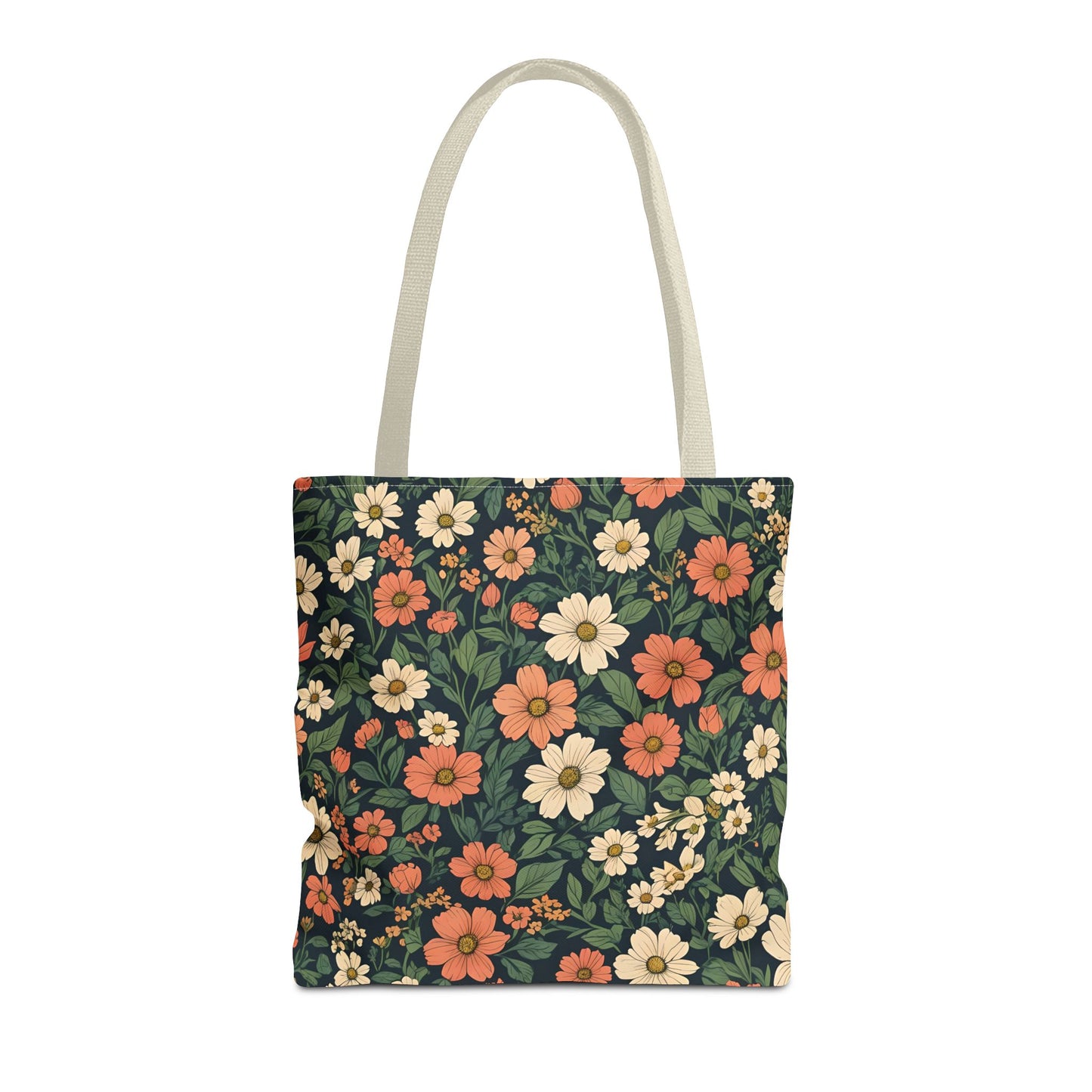Tote Bag Floral Design Shopping Carry Travel Bag
