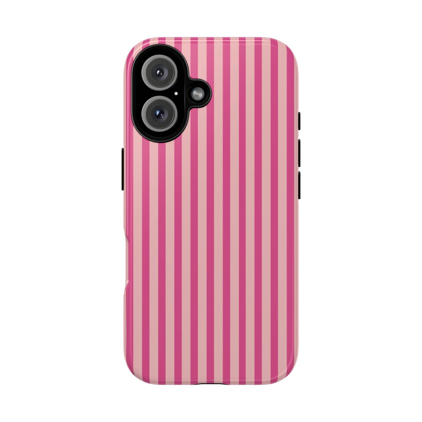 Pink Stripe Everyday Phone Case Cover, Protective Smartphone Cover, Trendy Accessories