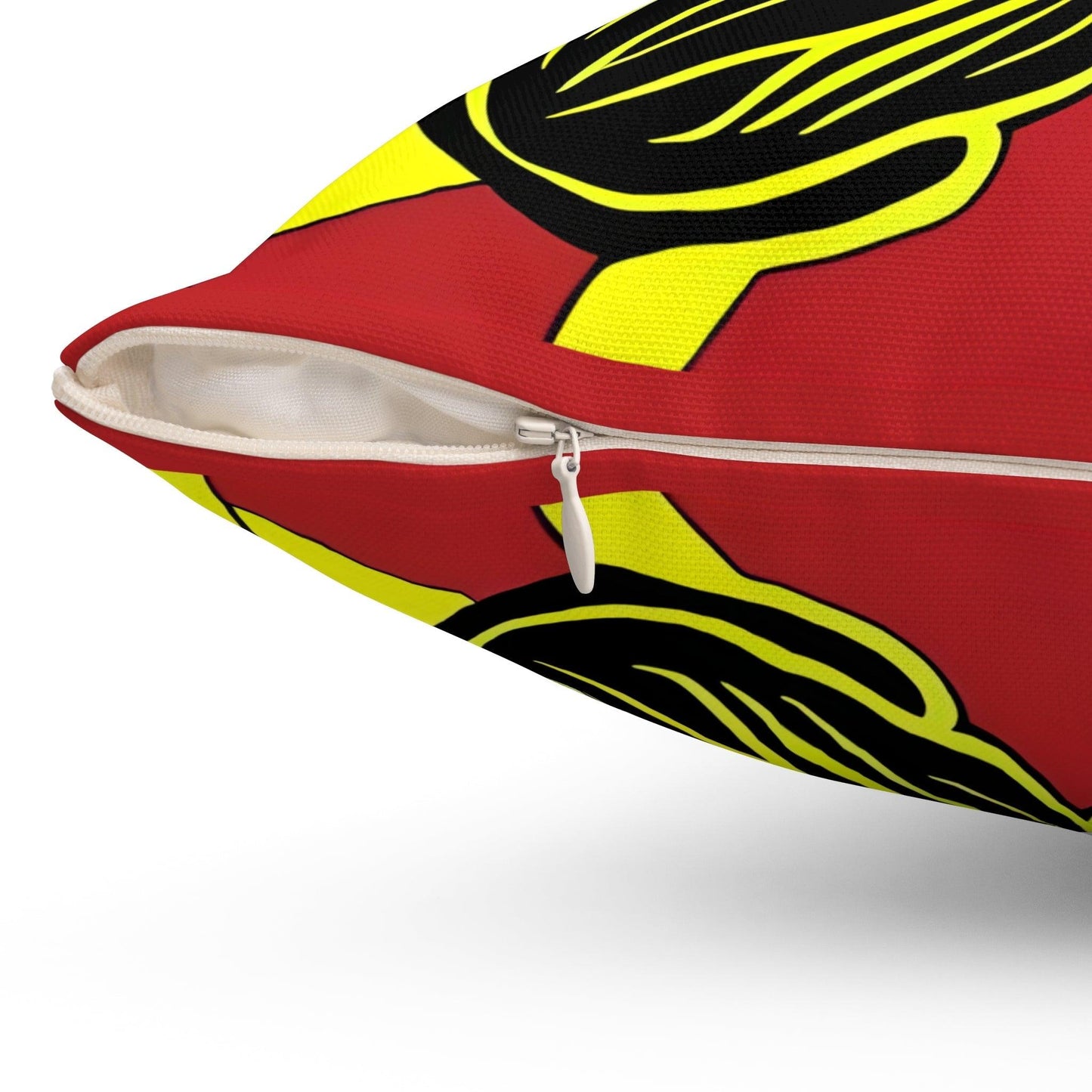 Blue Hibiscus Square Throw Pillow