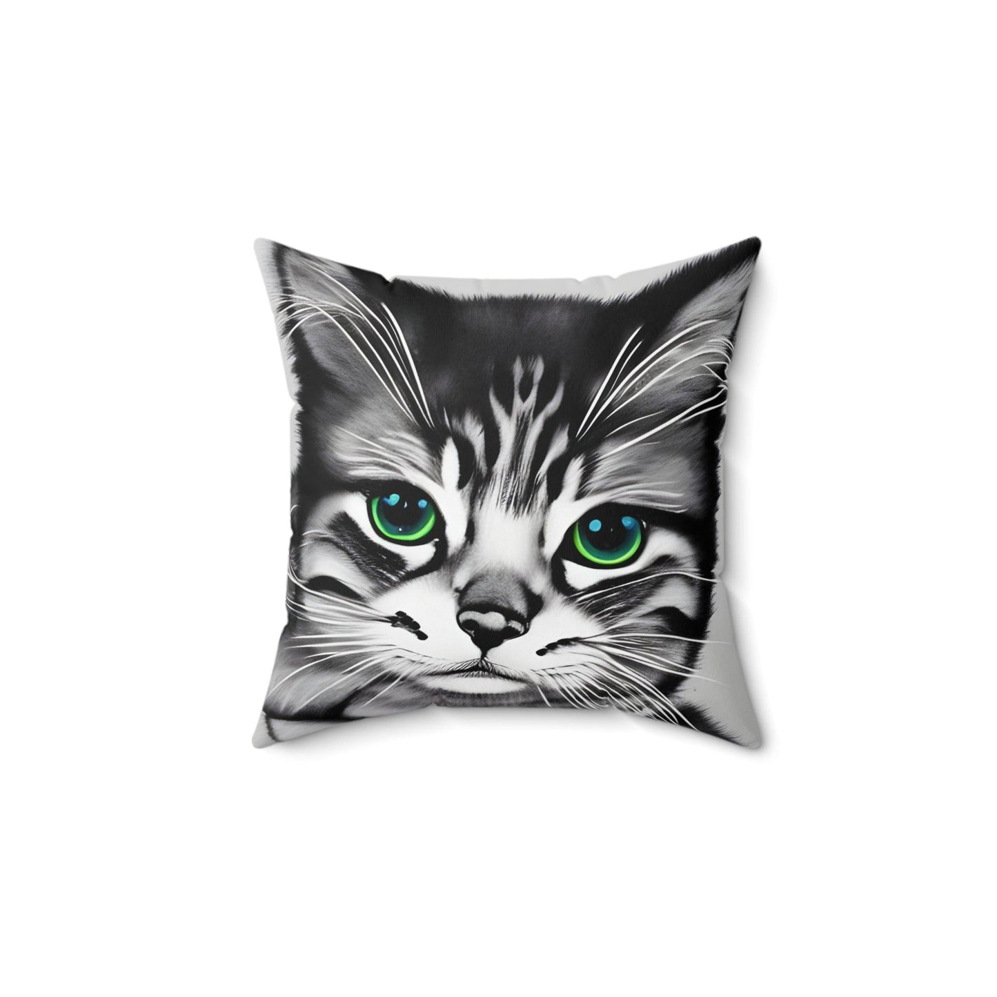 Kitten Cat Square Throw Pillow