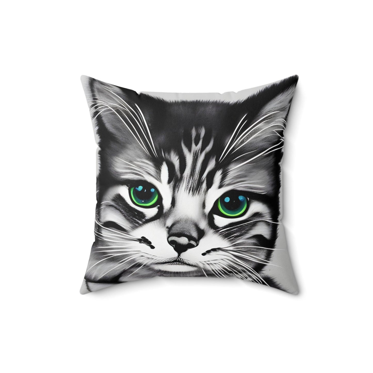Kitten Cat Square Throw Pillow