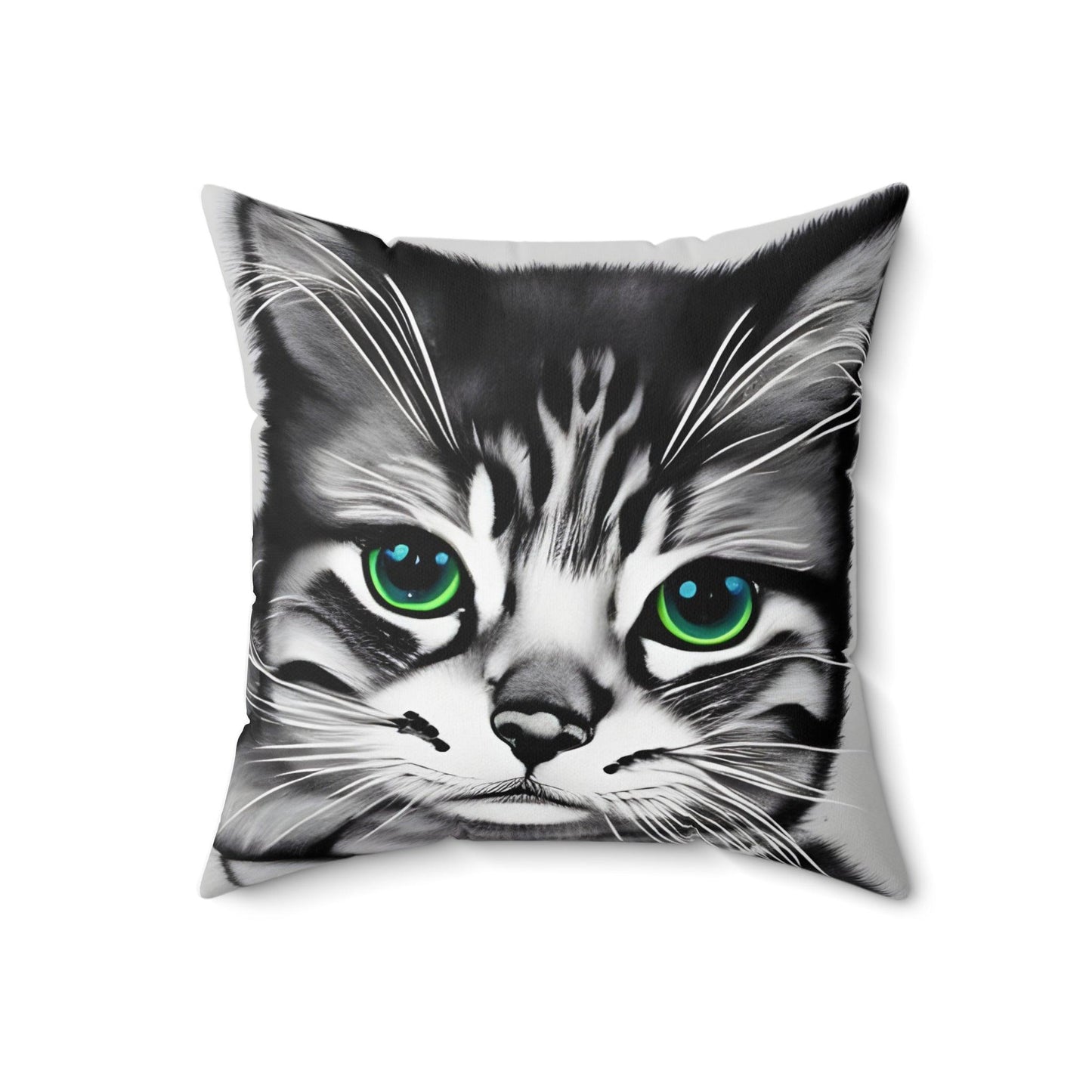 Kitten Cat Square Throw Pillow