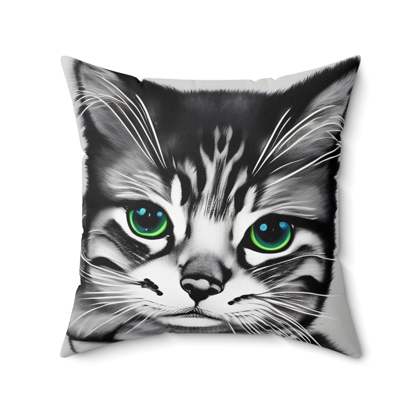 Kitten Cat Square Throw Pillow