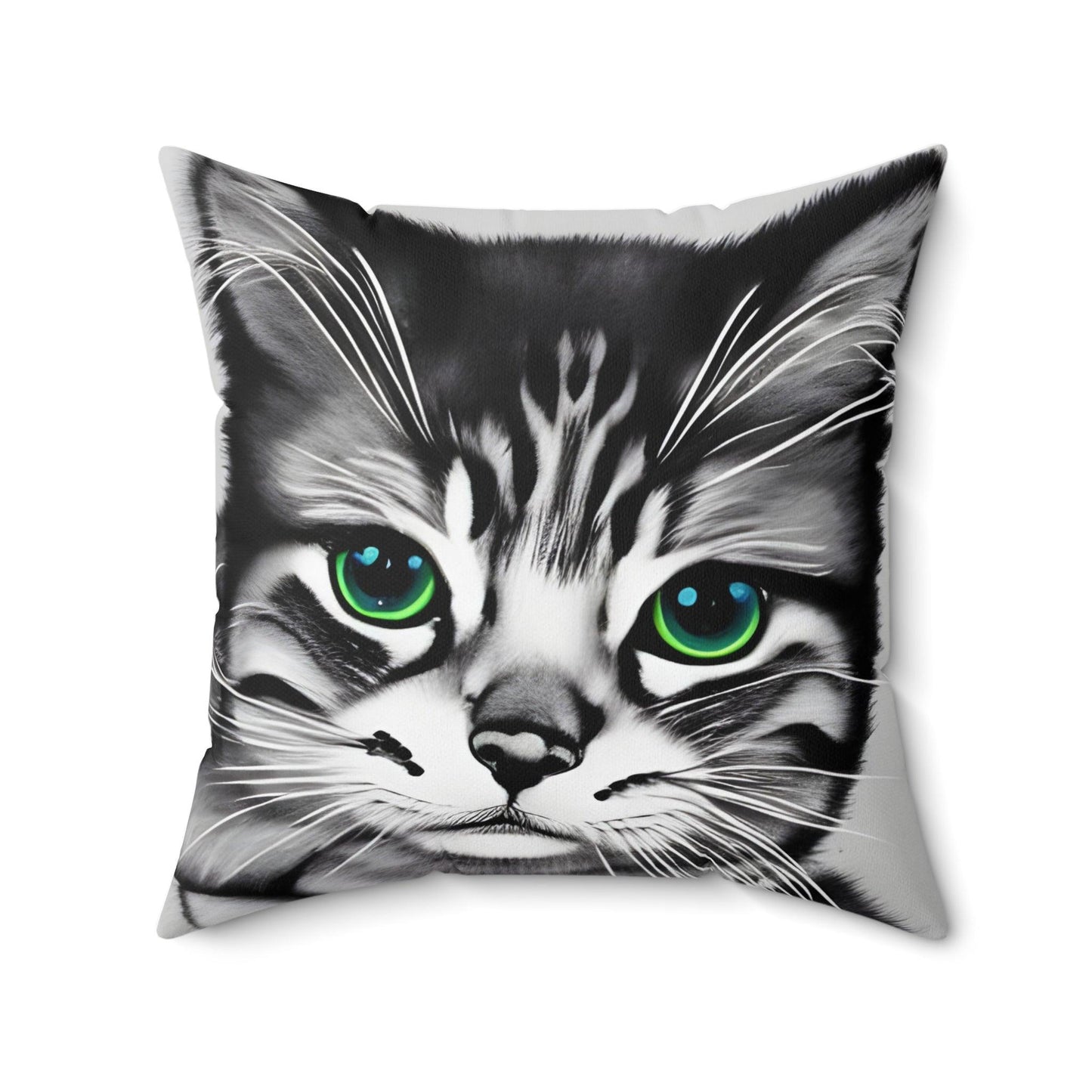 Kitten Cat Square Throw Pillow
