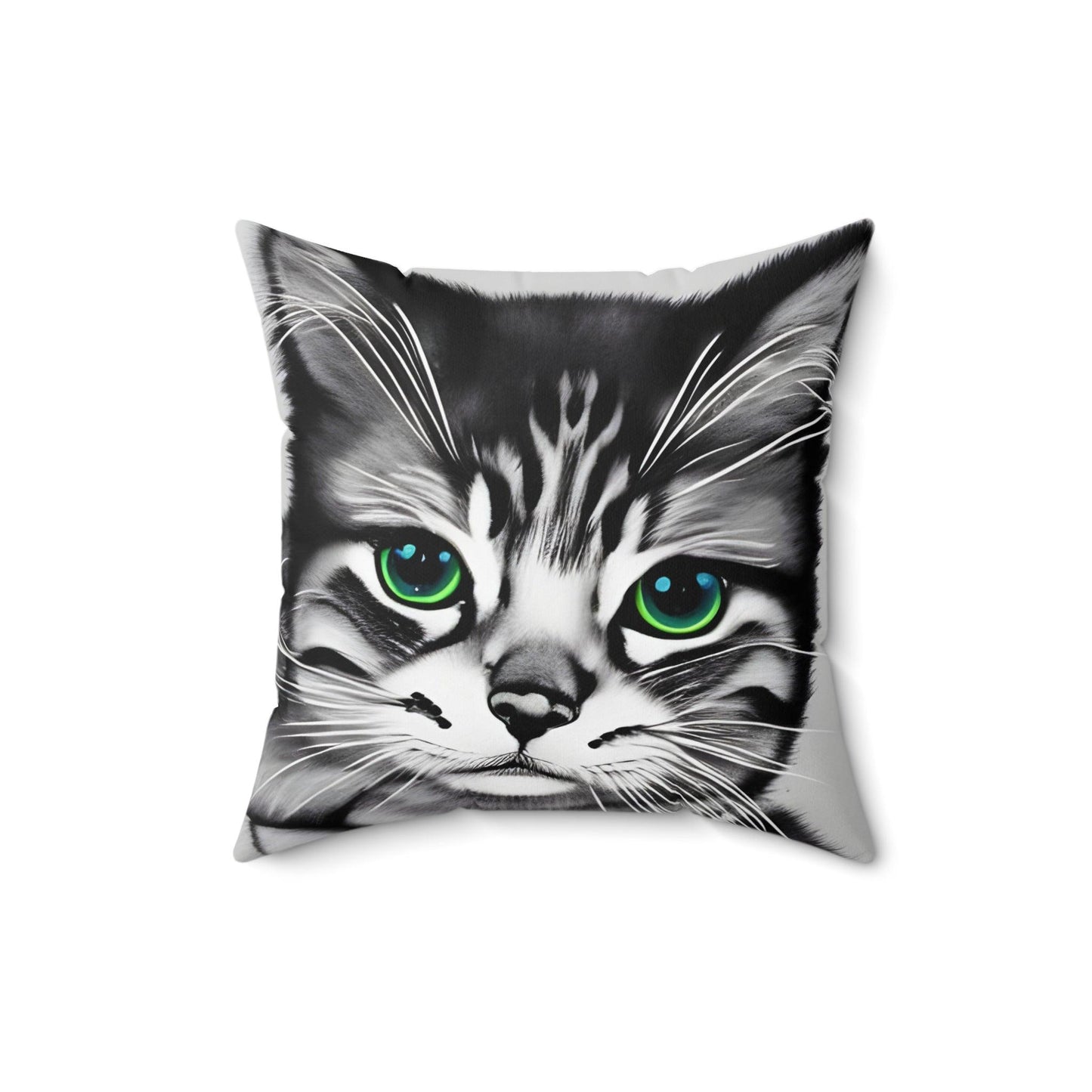 Kitten Cat Square Throw Pillow
