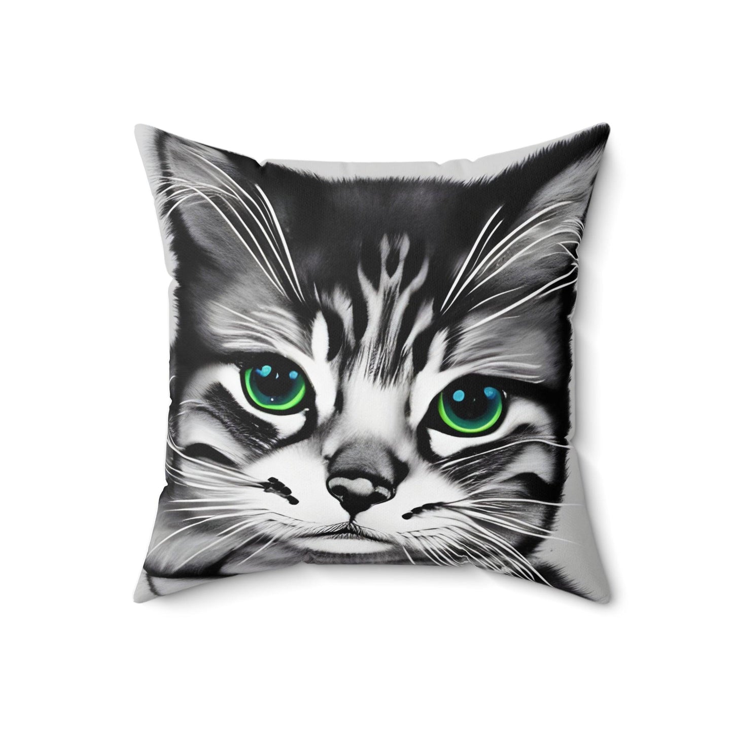 Kitten Cat Square Throw Pillow