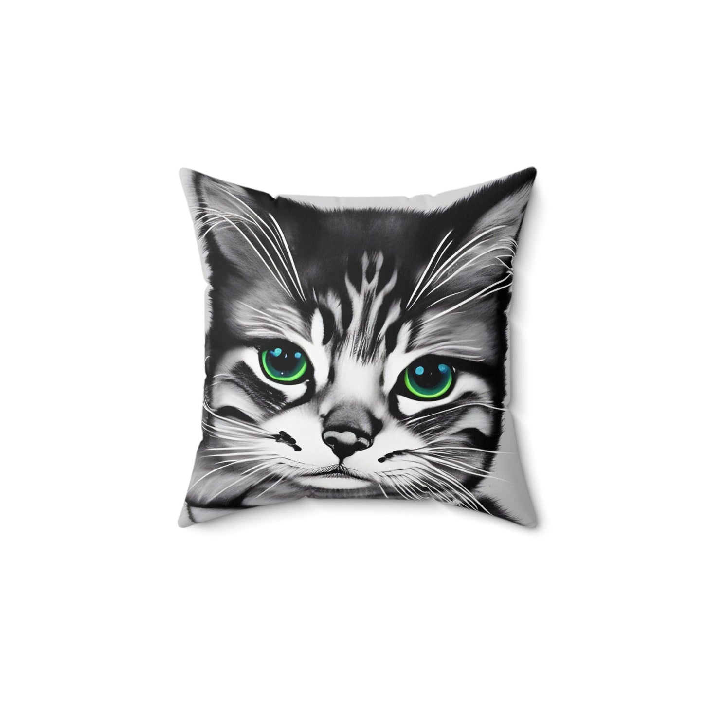 Kitten Cat Square Throw Pillow