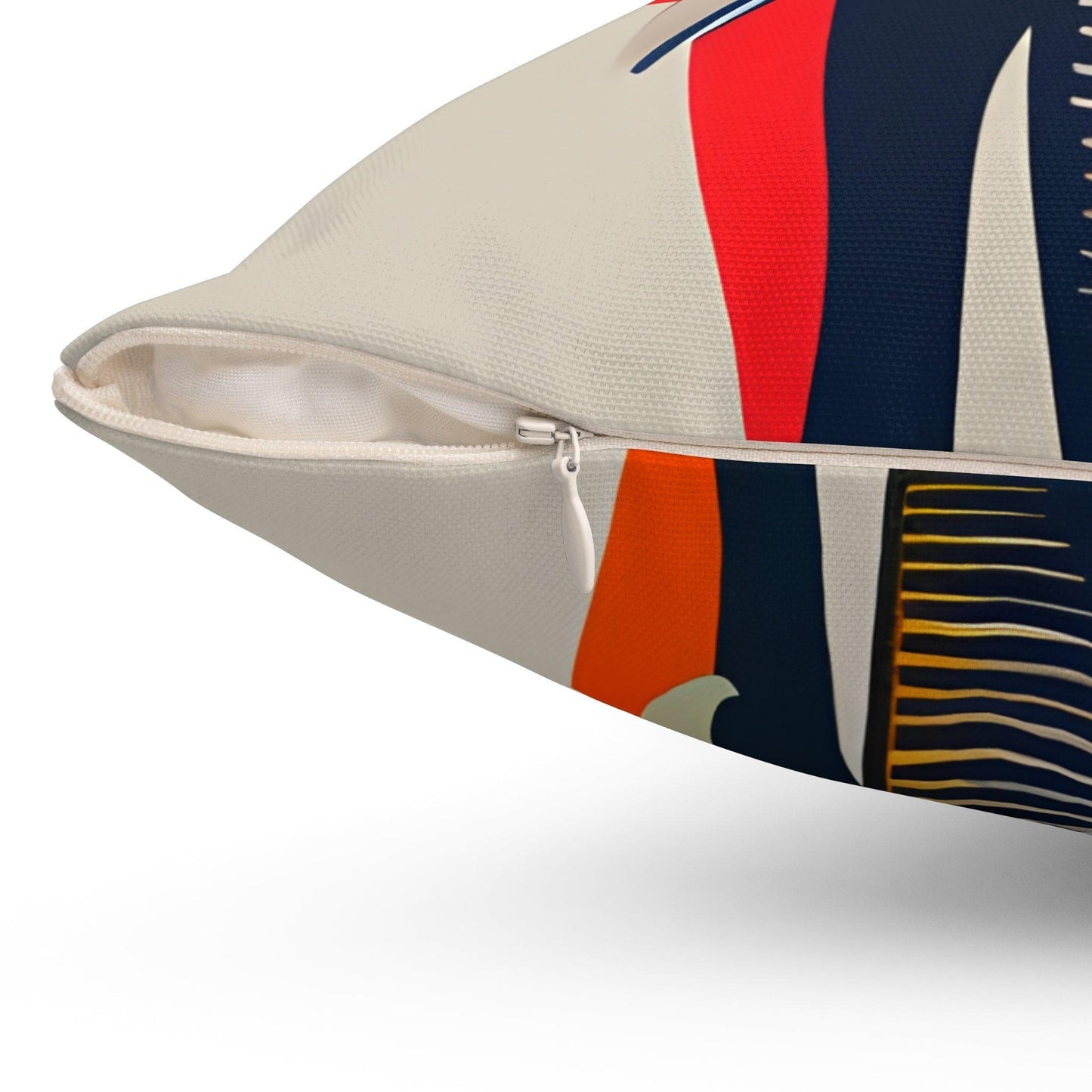 Elephant Square Throw Pillow cover and pillow insert