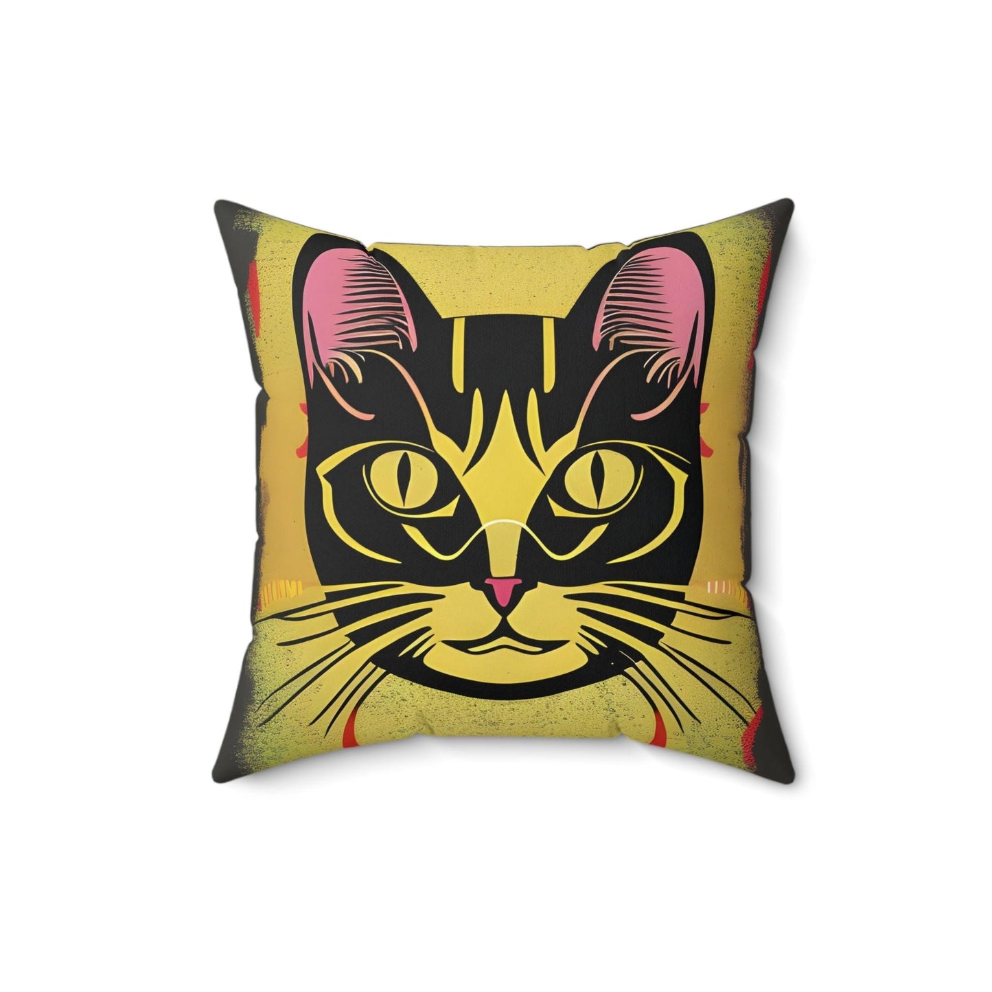 Magic Cat Square Throw pillow
