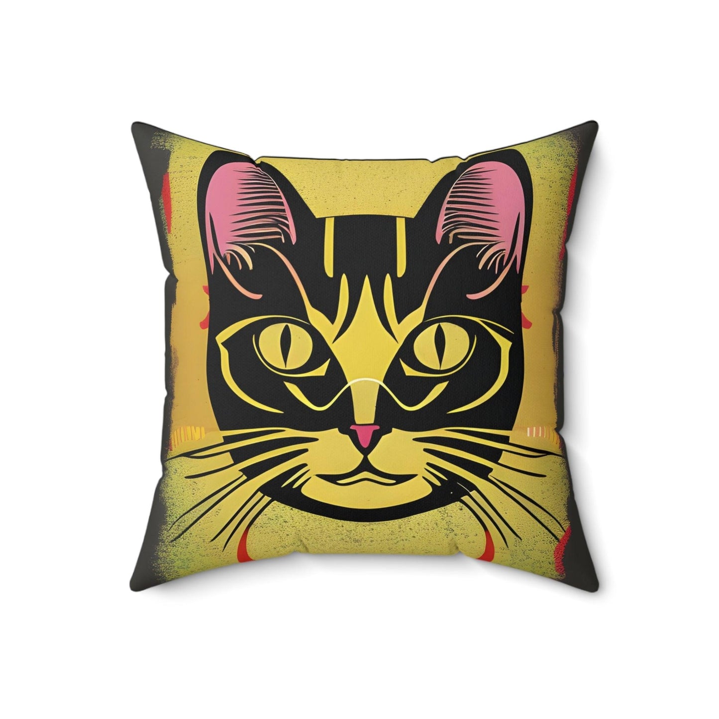 Magic Cat Square Throw pillow