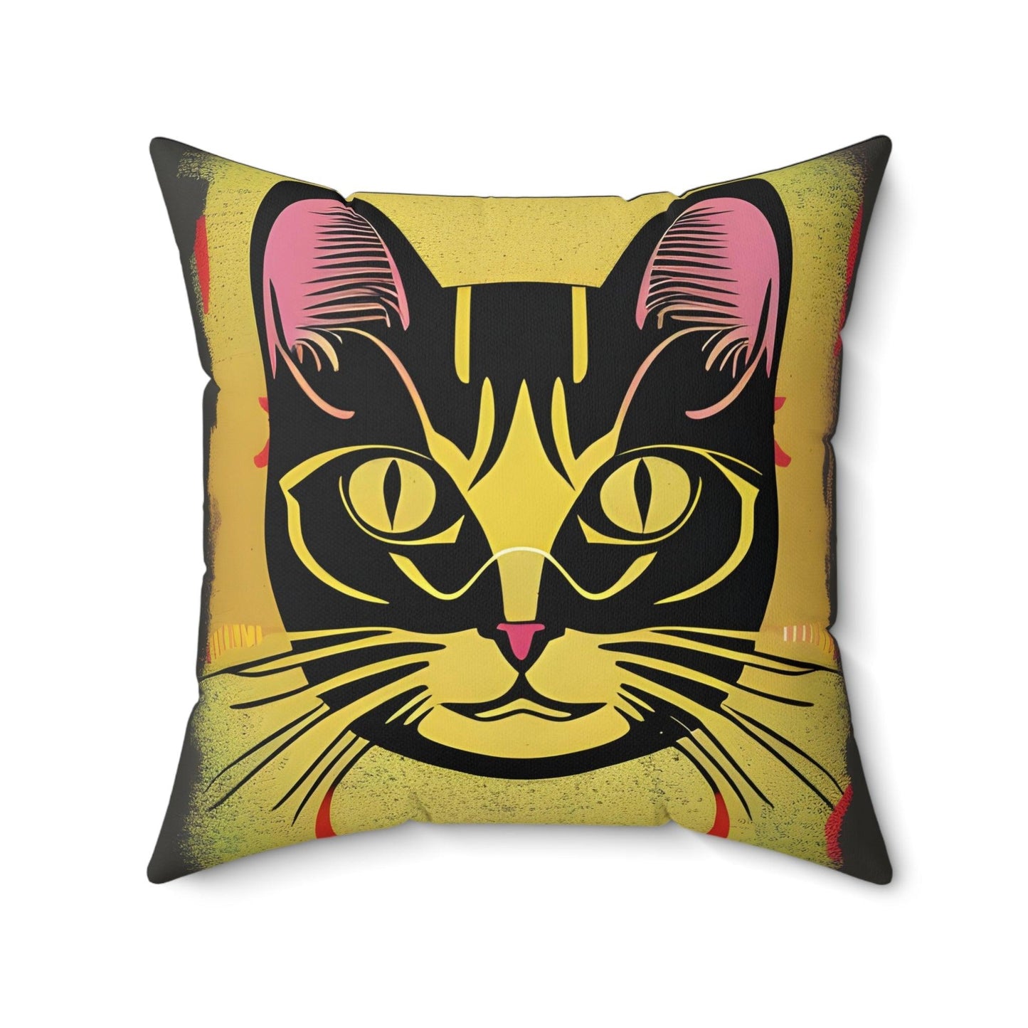 Magic Cat Square Throw pillow