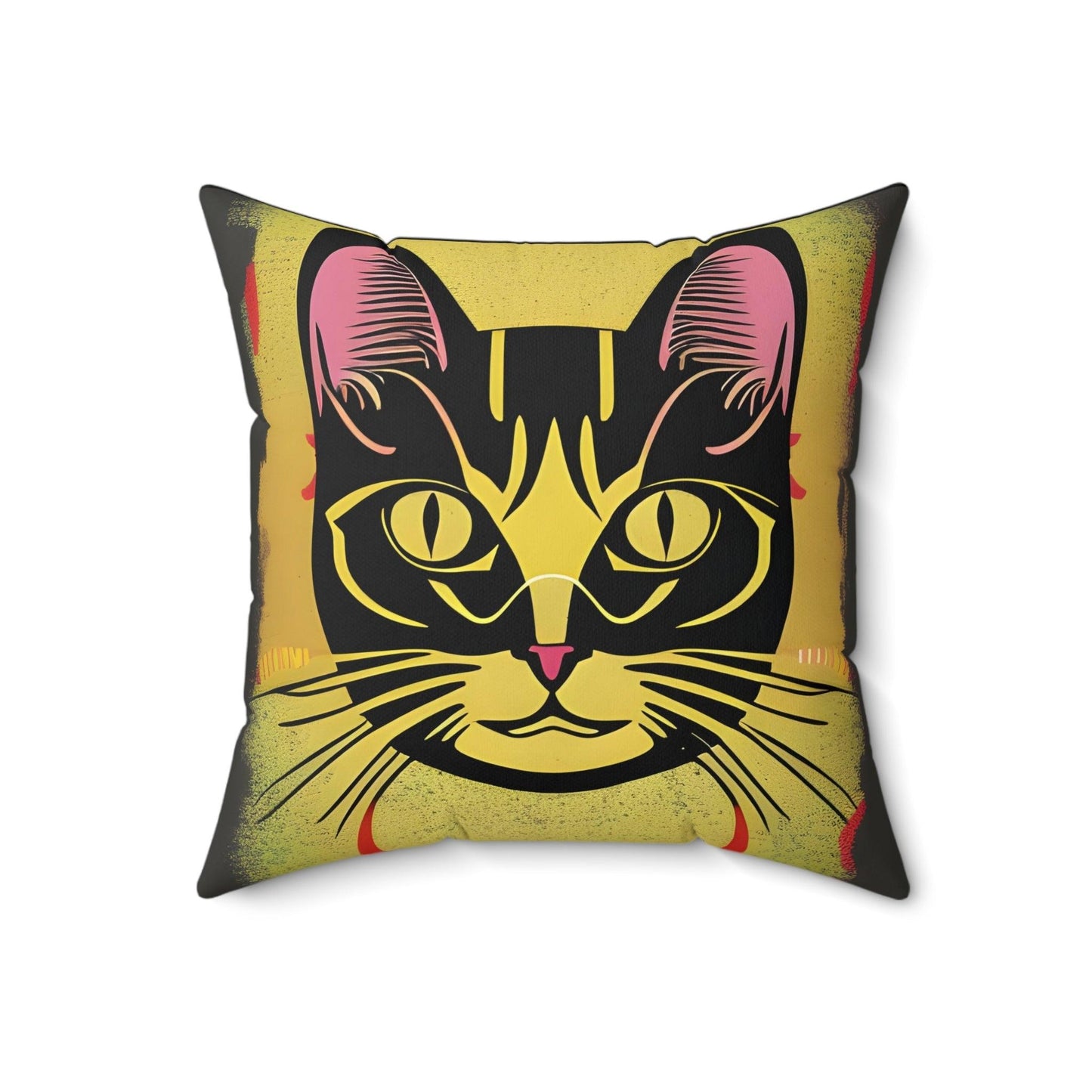 Magic Cat Square Throw pillow