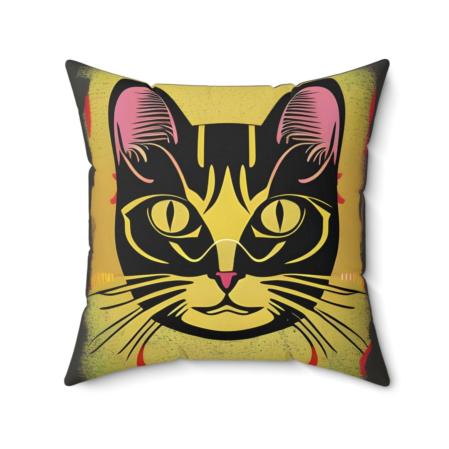 Magic Cat Square Throw pillow