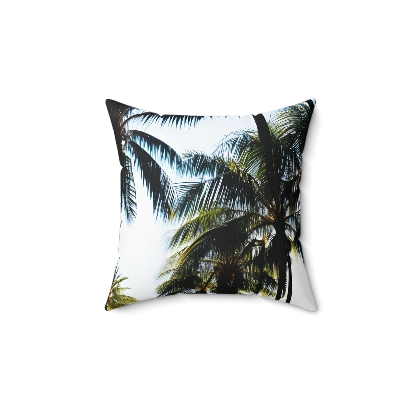 Palm Tree Square Throw Pillow