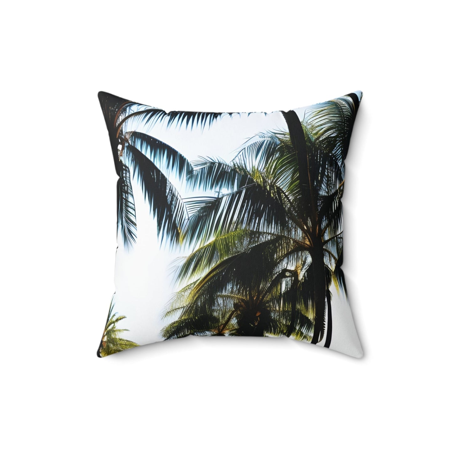 Palm Tree Square Throw Pillow