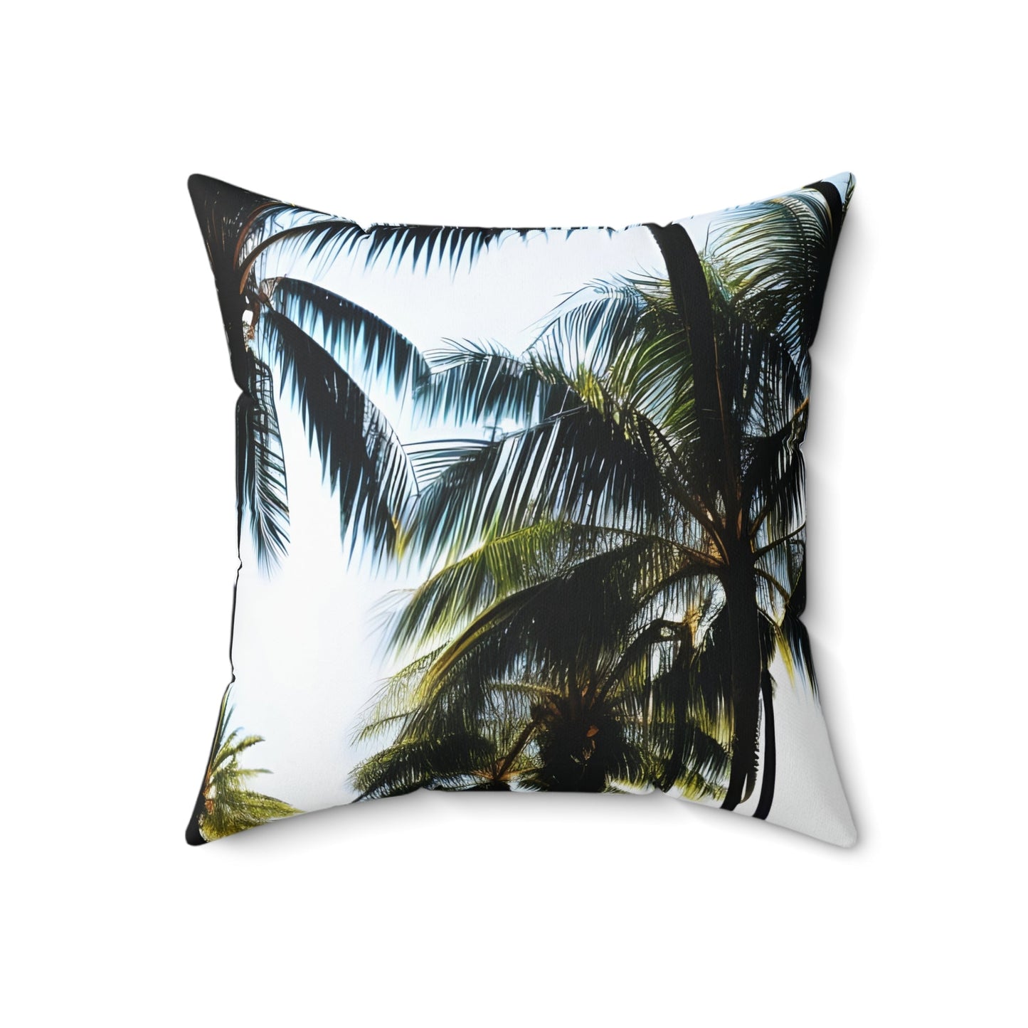 Palm Tree Square Throw Pillow