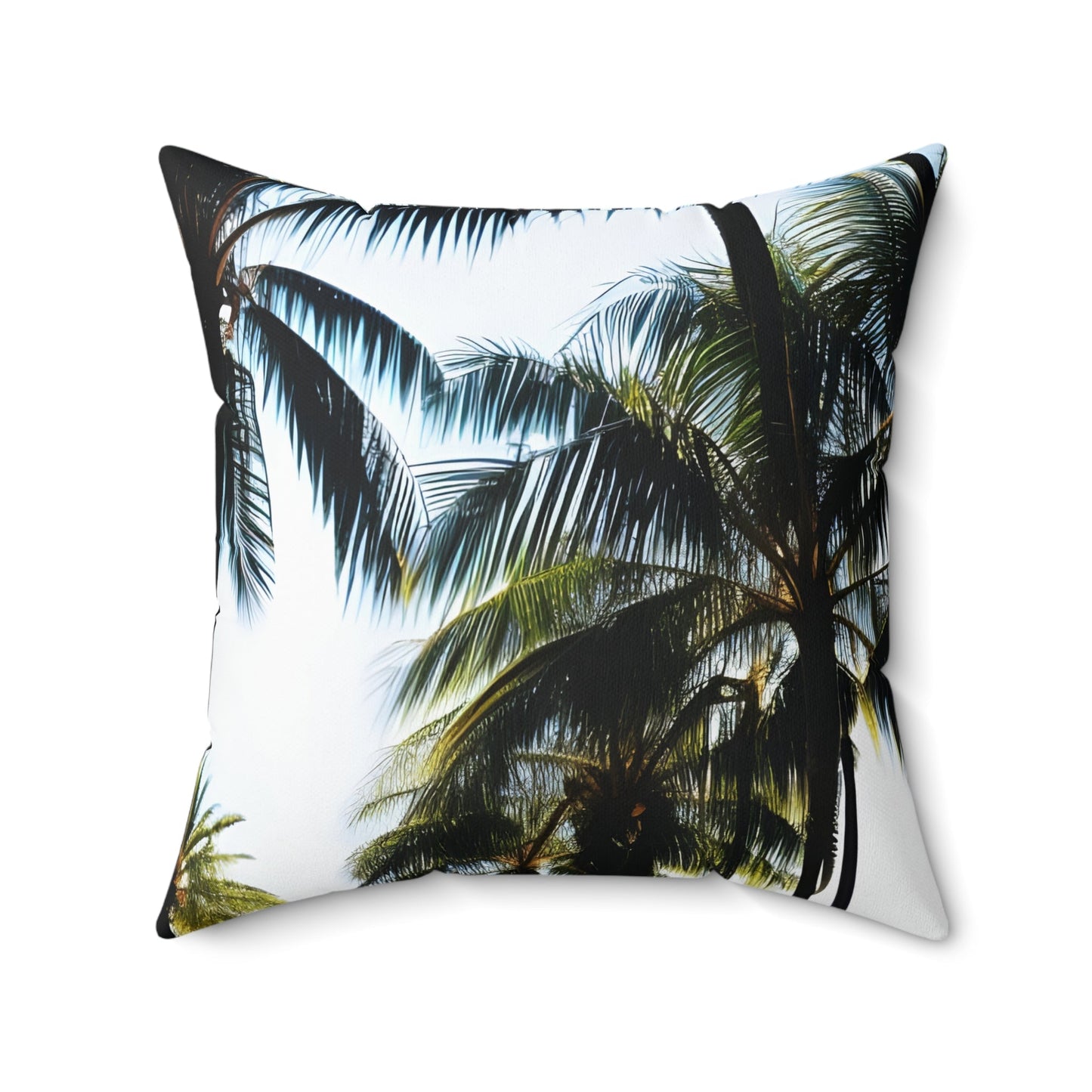 Palm Tree Square Throw Pillow