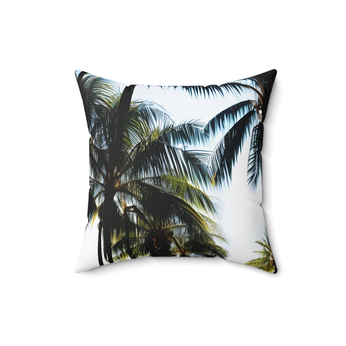 Palm Tree Square Throw Pillow