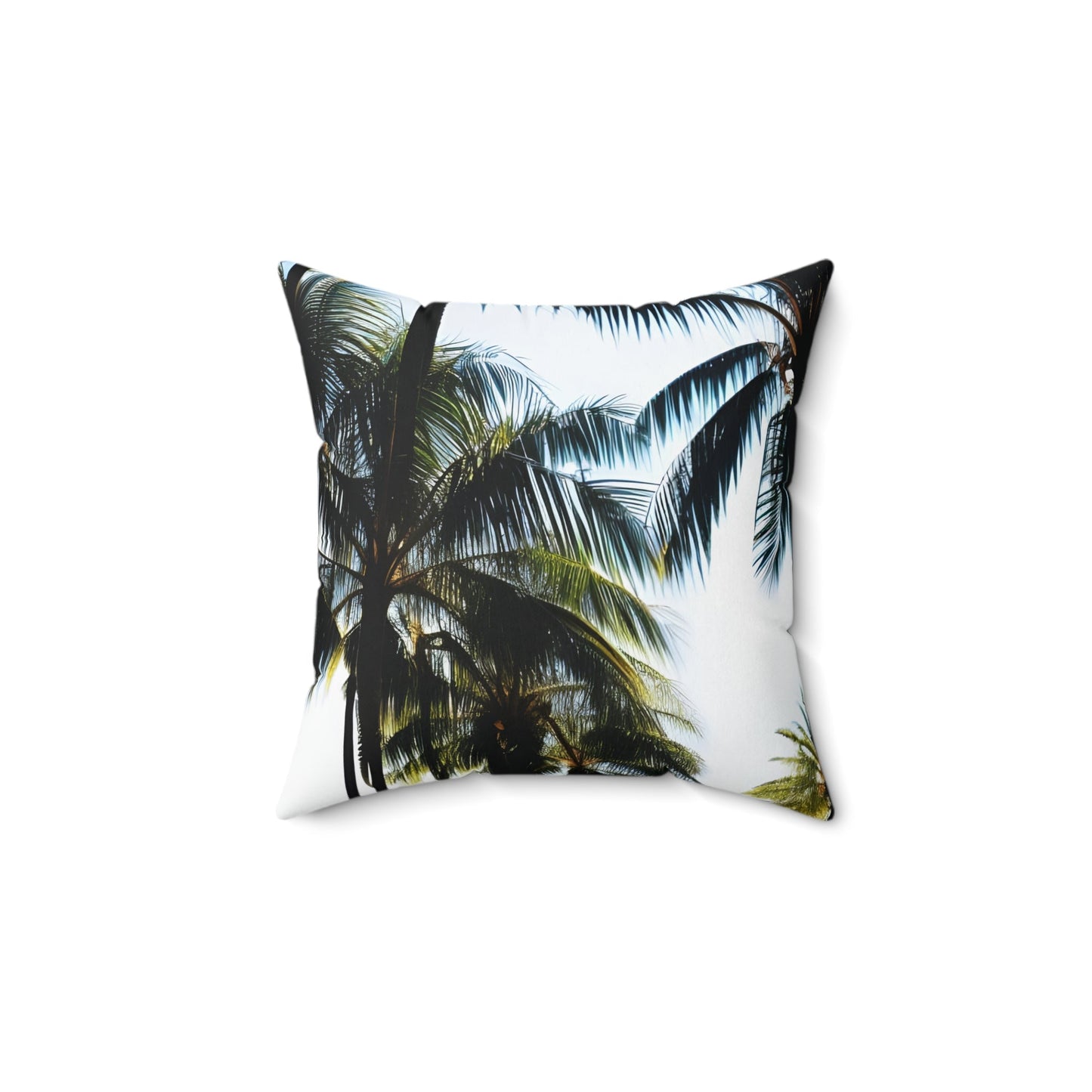 Palm Tree Square Throw Pillow