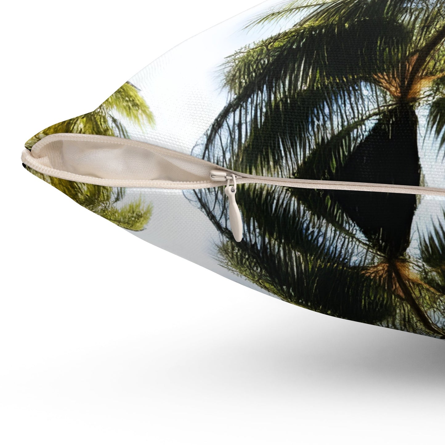 Palm Tree Square Throw Pillow