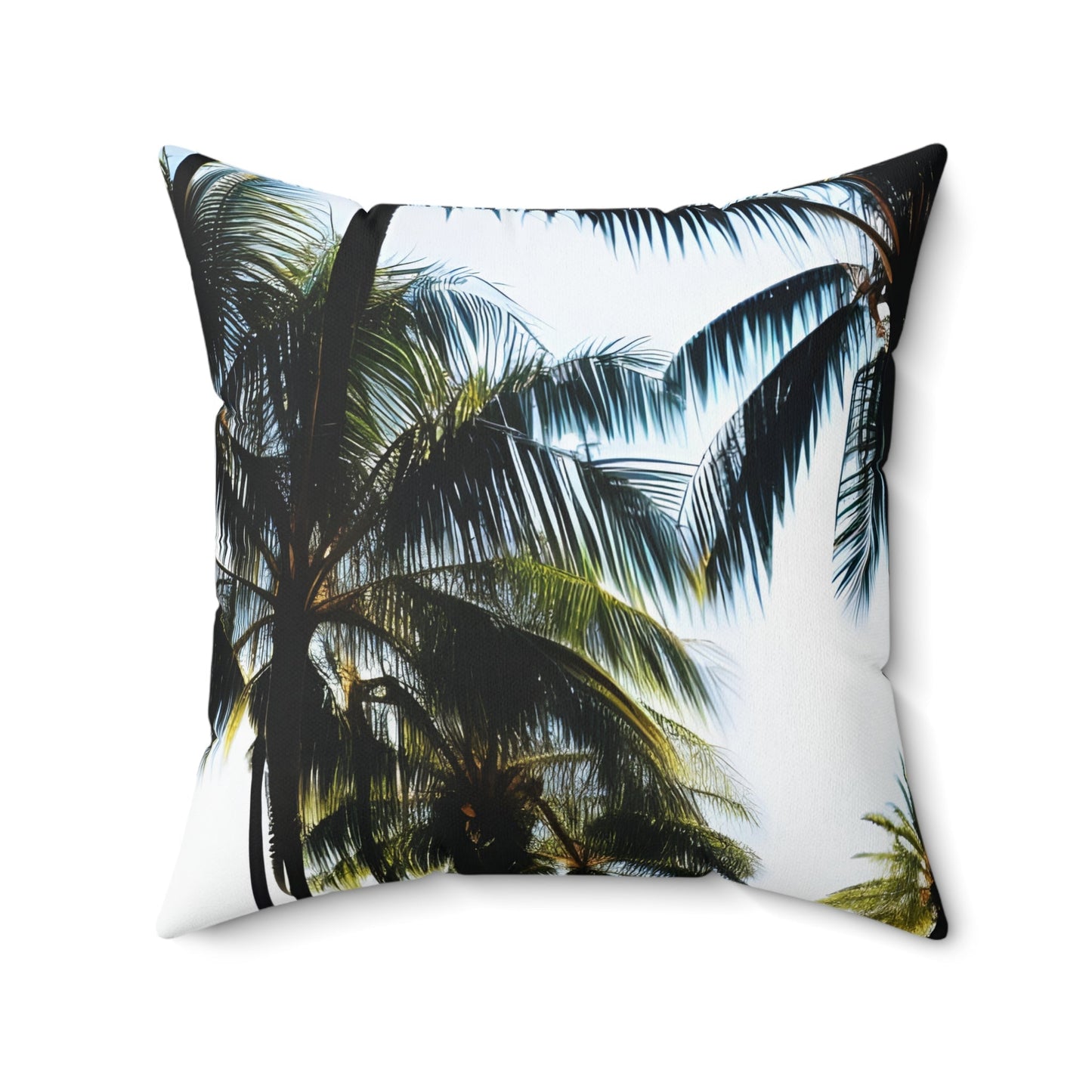 Palm Tree Square Throw Pillow
